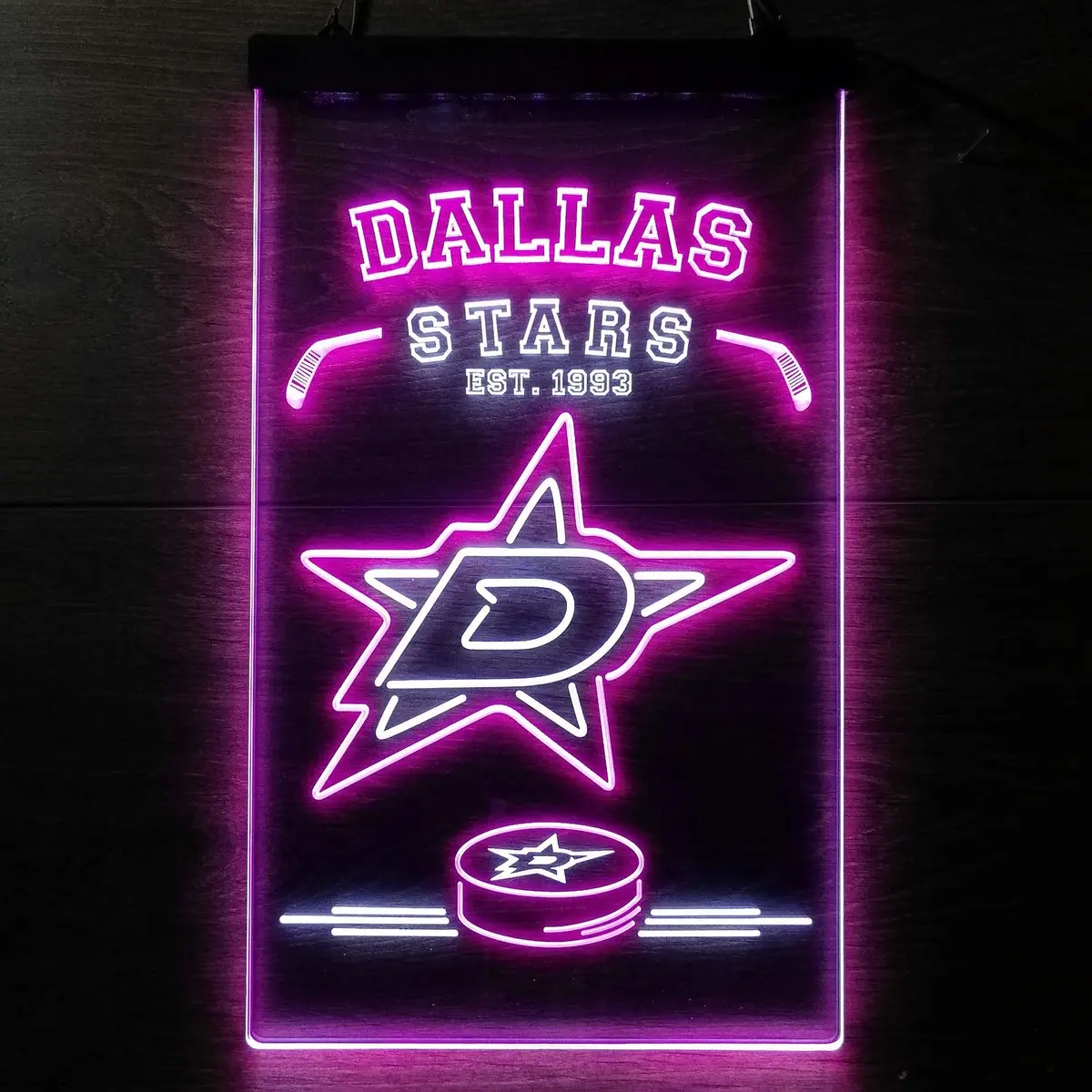 Personalized Dallas Stars Neon-Like Led Sign 7