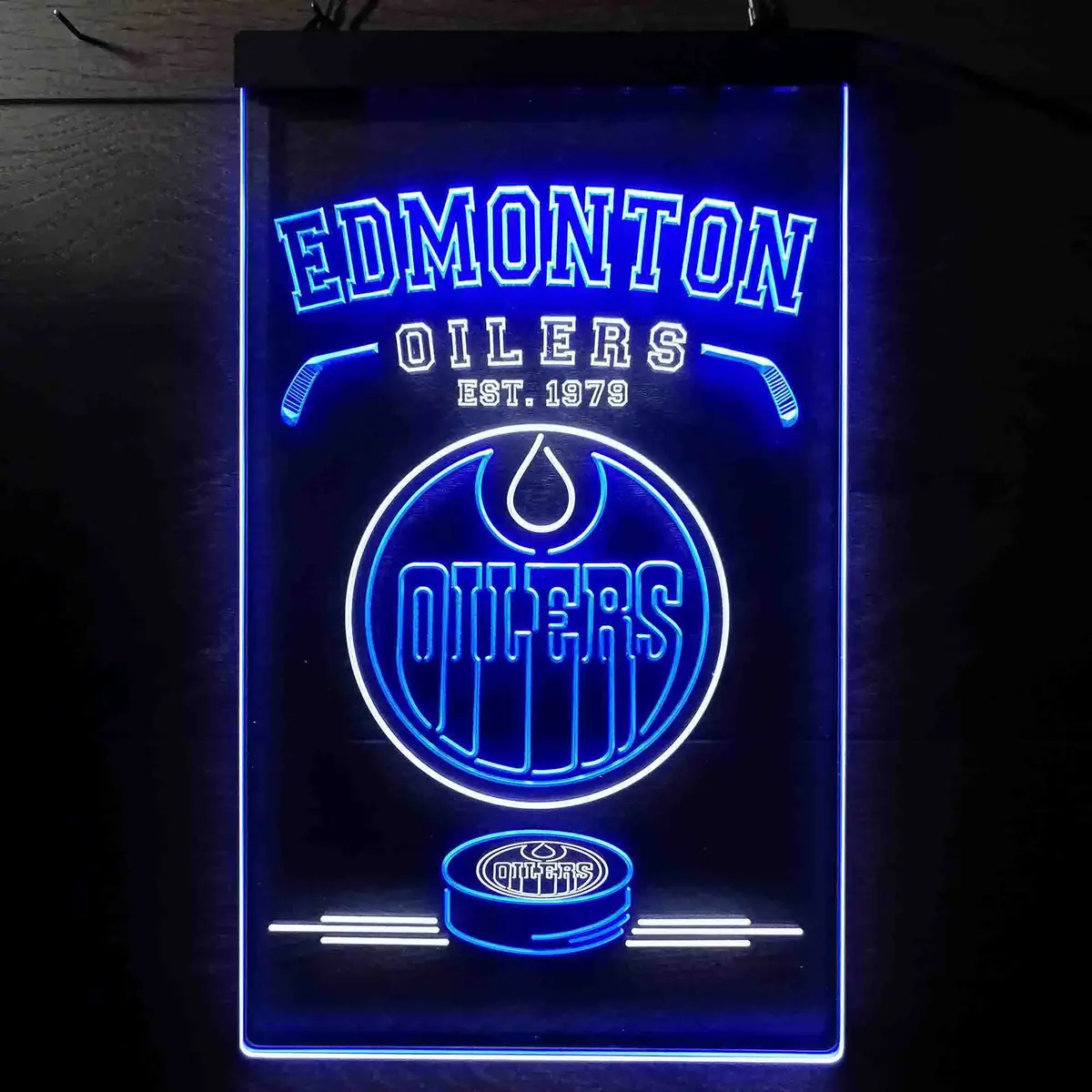 Custom Edmonton Oilers Est. 1979 Nhl Neon-Like Led Sign - Father's Day Gift 1