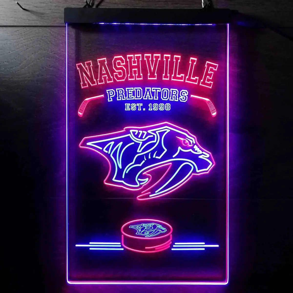 Personalized Custom Nashville Predators Neon-Like Led Sign - Father's Day Gift 3
