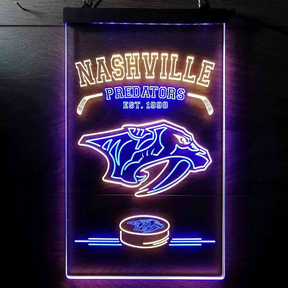 Personalized Custom Nashville Predators Neon-Like Led Sign - Father's Day Gift 11