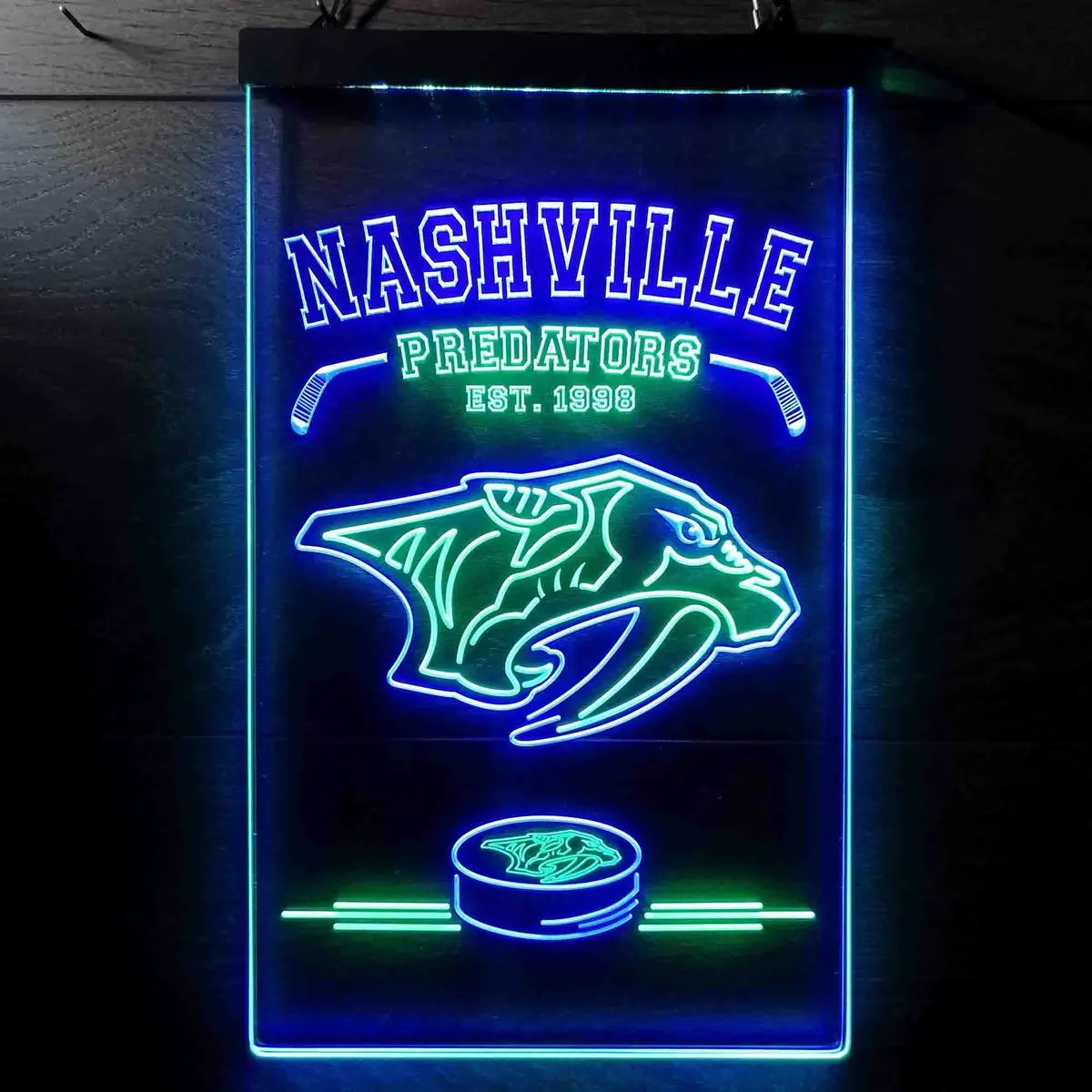 Personalized Custom Nashville Predators Neon-Like Led Sign - Father's Day Gift 1
