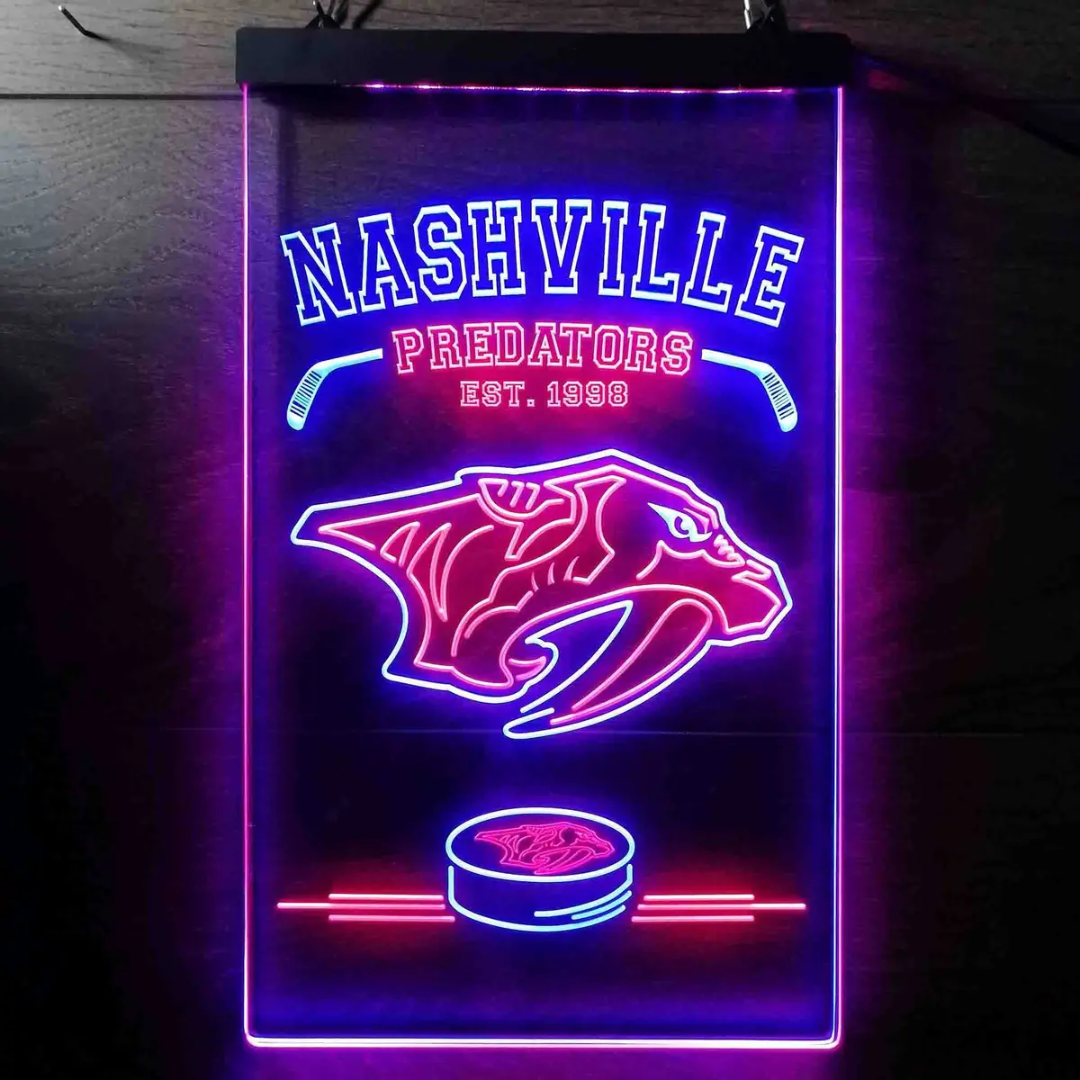 Personalized Custom Nashville Predators Neon-Like Led Sign - Father's Day Gift 9