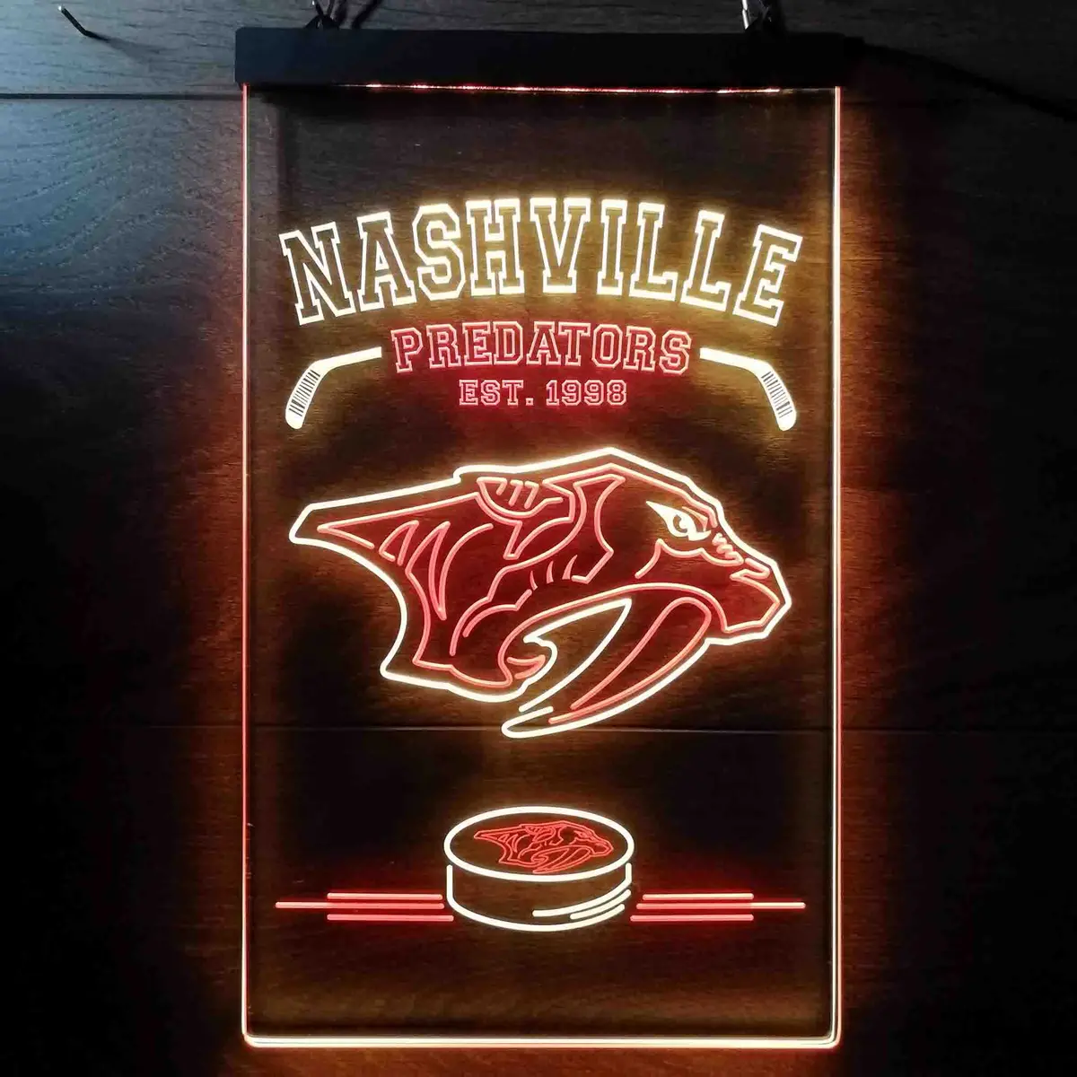 Personalized Custom Nashville Predators Neon-Like Led Sign - Father's Day Gift 10