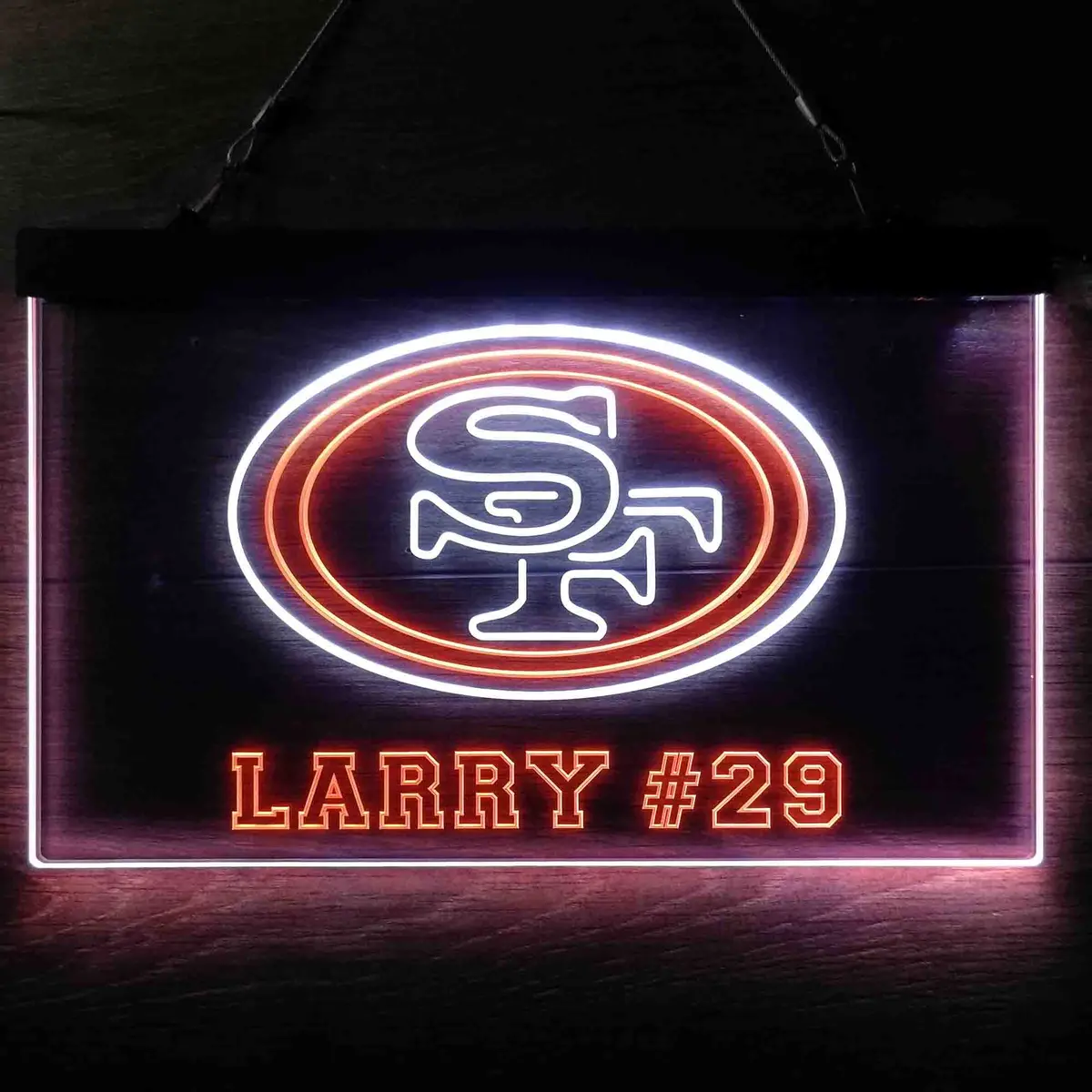 Personalized San Francisco 49Ers Team Number Neon-Like Led Sign 1