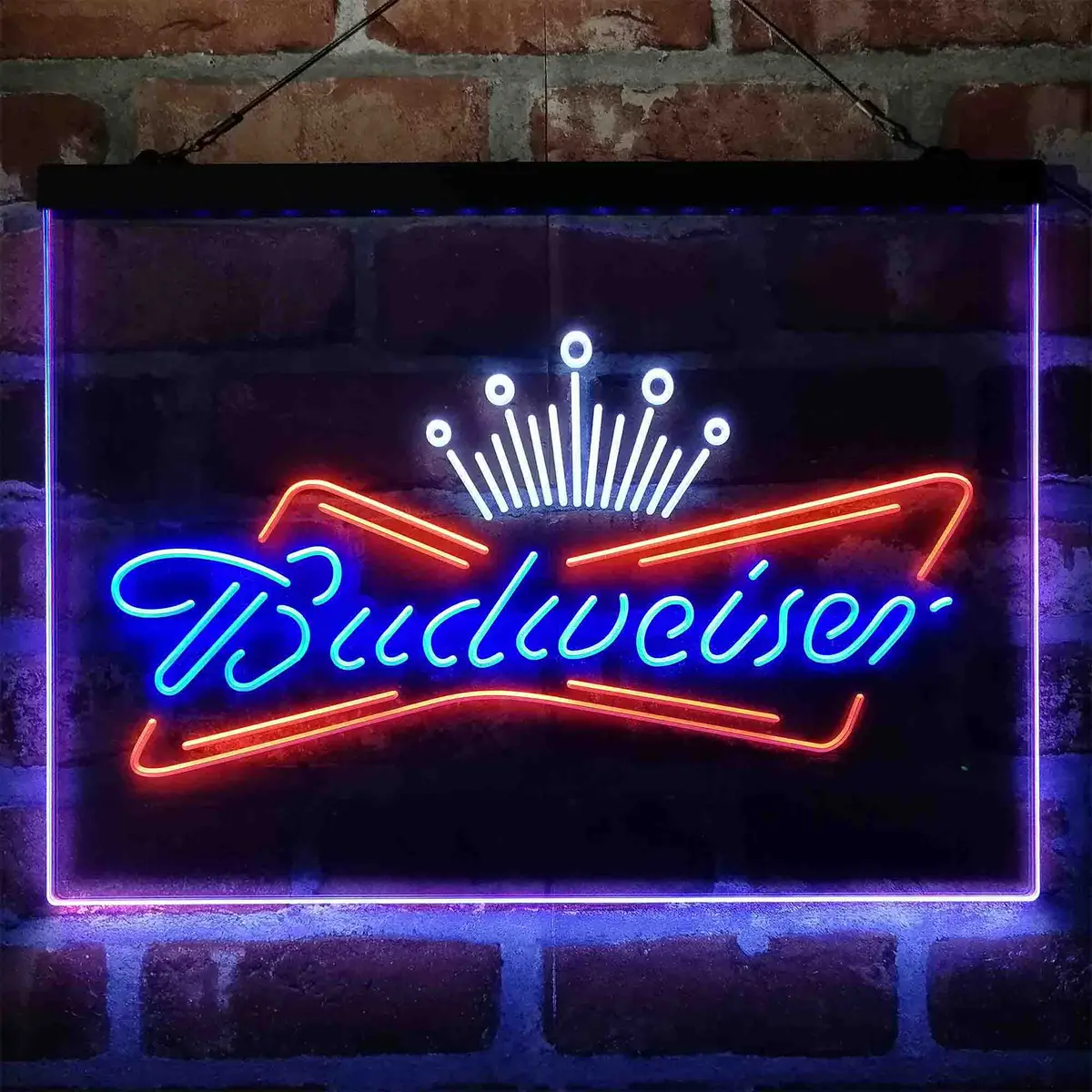 Budweiser Royal Crown Neon 3-Color Led Sign 9