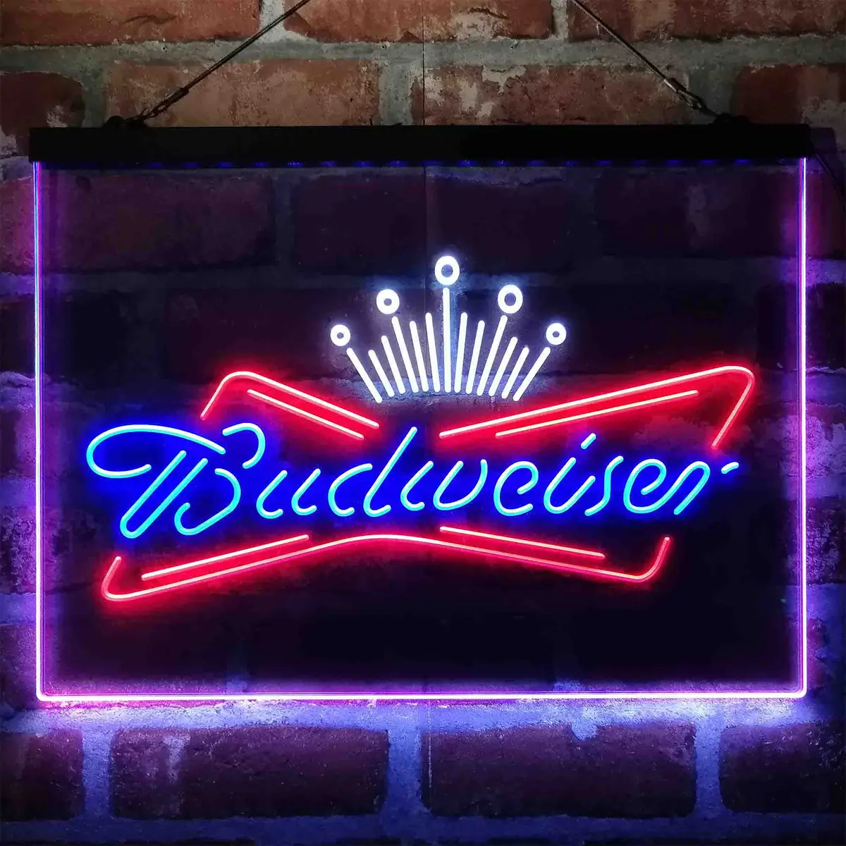 Budweiser Royal Crown Neon 3-Color Led Sign 3