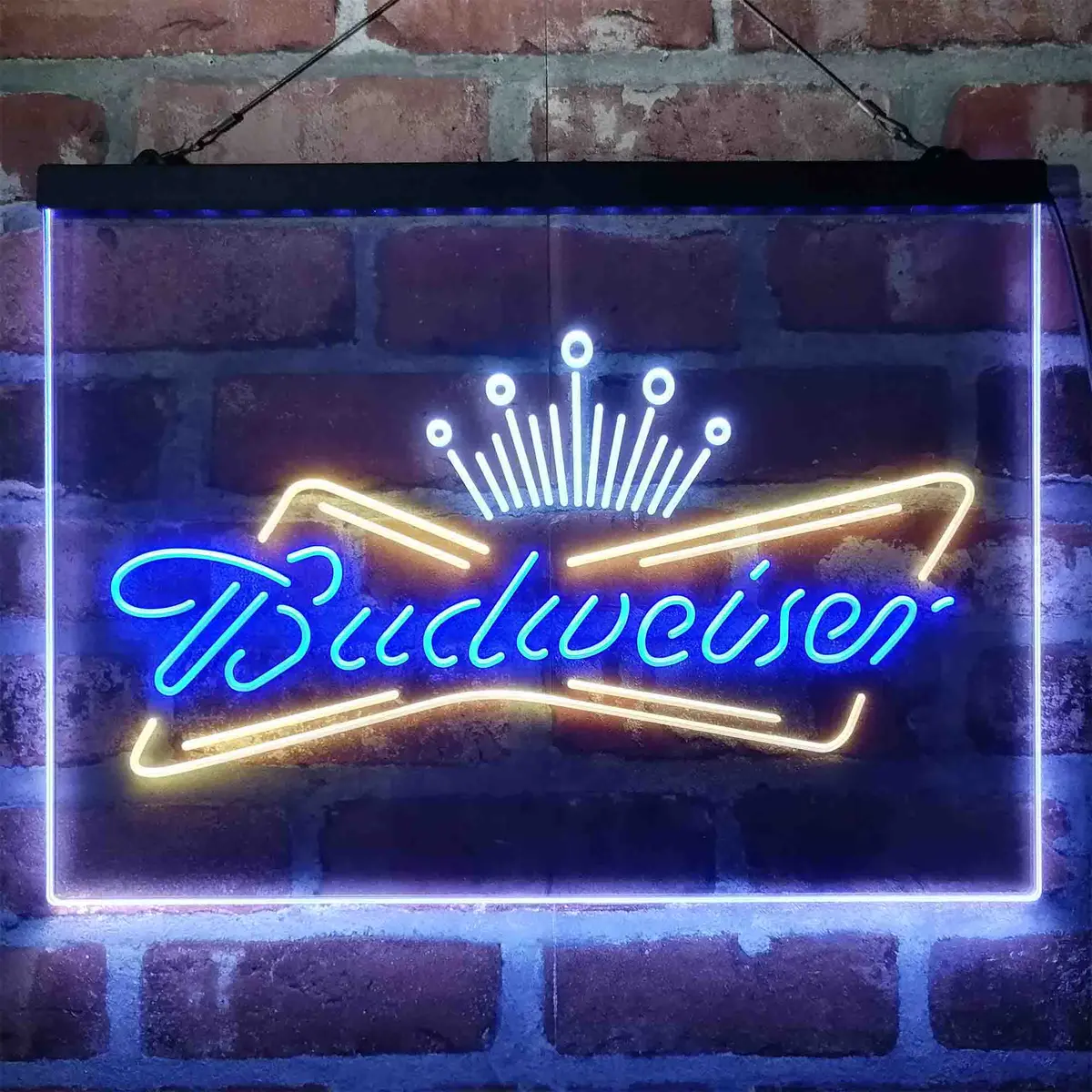 Budweiser Royal Crown Neon 3-Color Led Sign 13