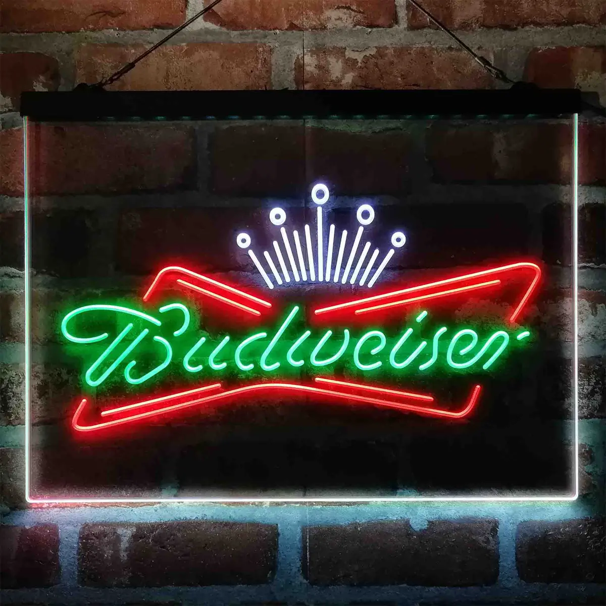 Budweiser Royal Crown Neon 3-Color Led Sign 4