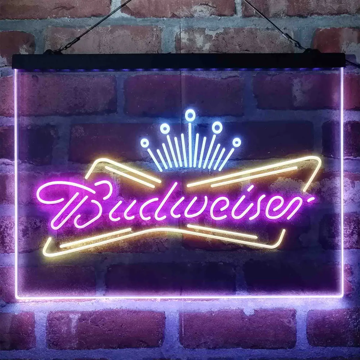 Budweiser Royal Crown Neon 3-Color Led Sign 8