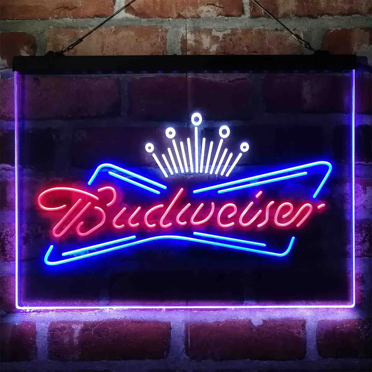 Budweiser Royal Crown Neon 3-Color Led Sign 7