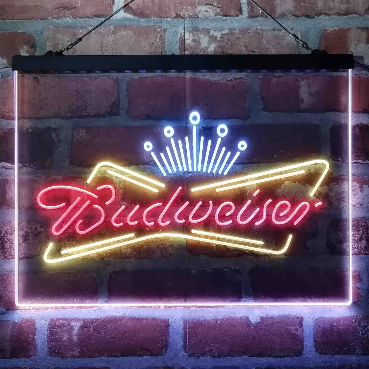 Budweiser Royal Crown Neon 3-Color Led Sign 12