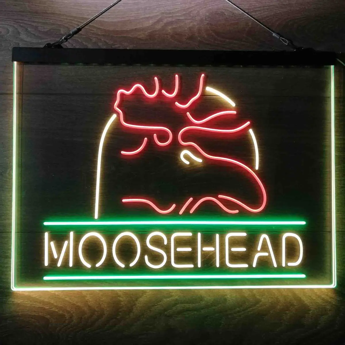 Moosehead Lager Beer Neon 3-Color Led Sign 9