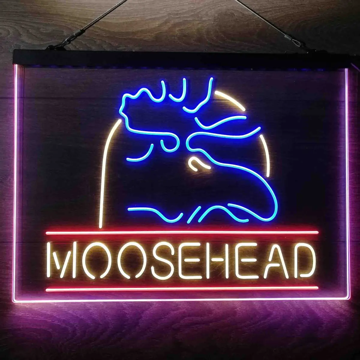 Moosehead Lager Beer Neon 3-Color Led Sign 12