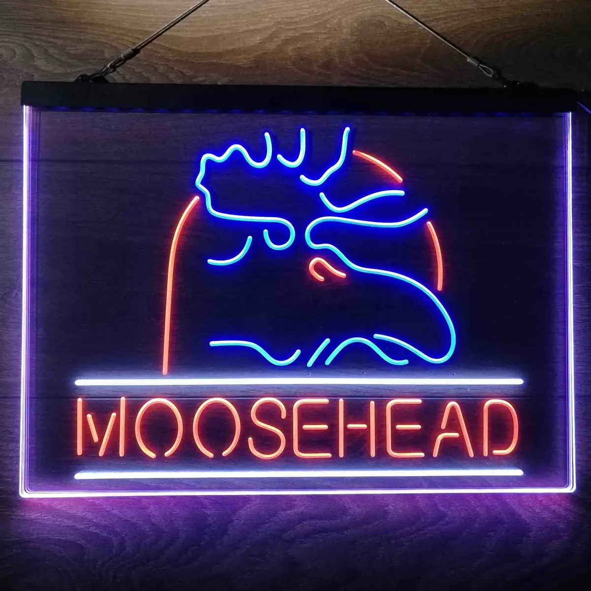 Moosehead Lager Beer Neon 3-Color Led Sign 2