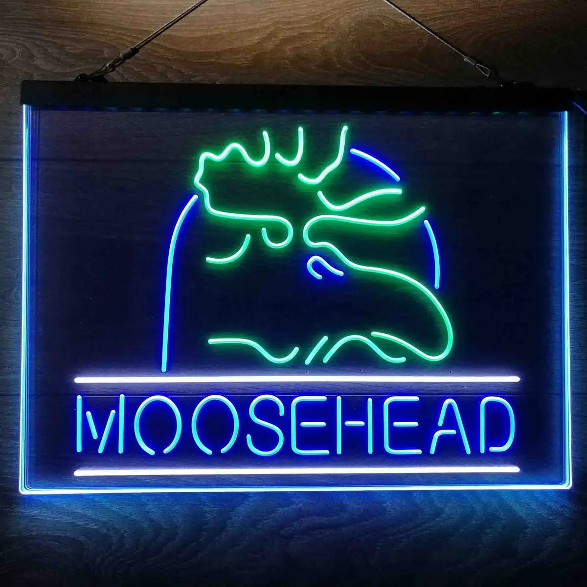 Moosehead Lager Beer Neon 3-Color Led Sign 7