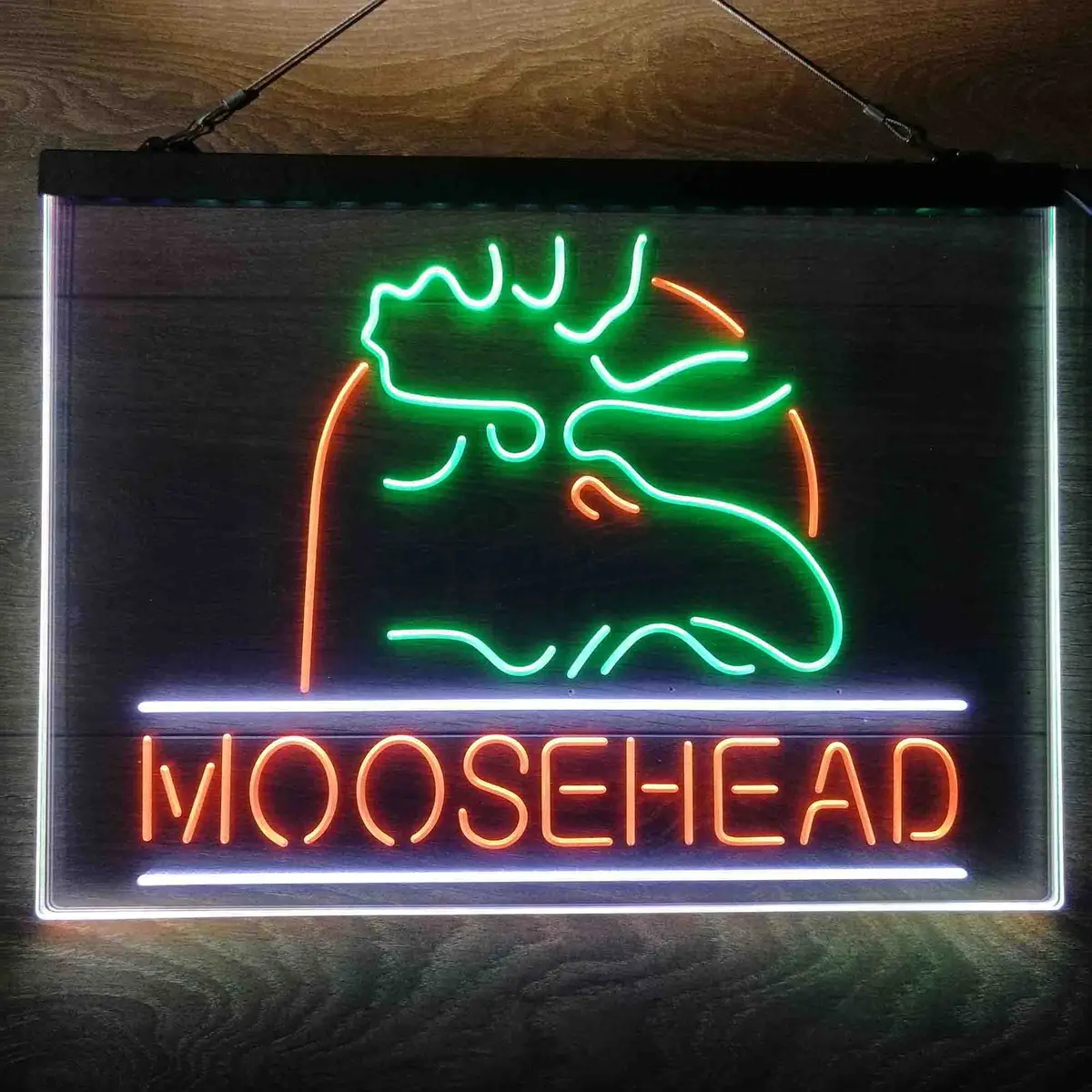 Moosehead Lager Beer Neon 3-Color Led Sign 3