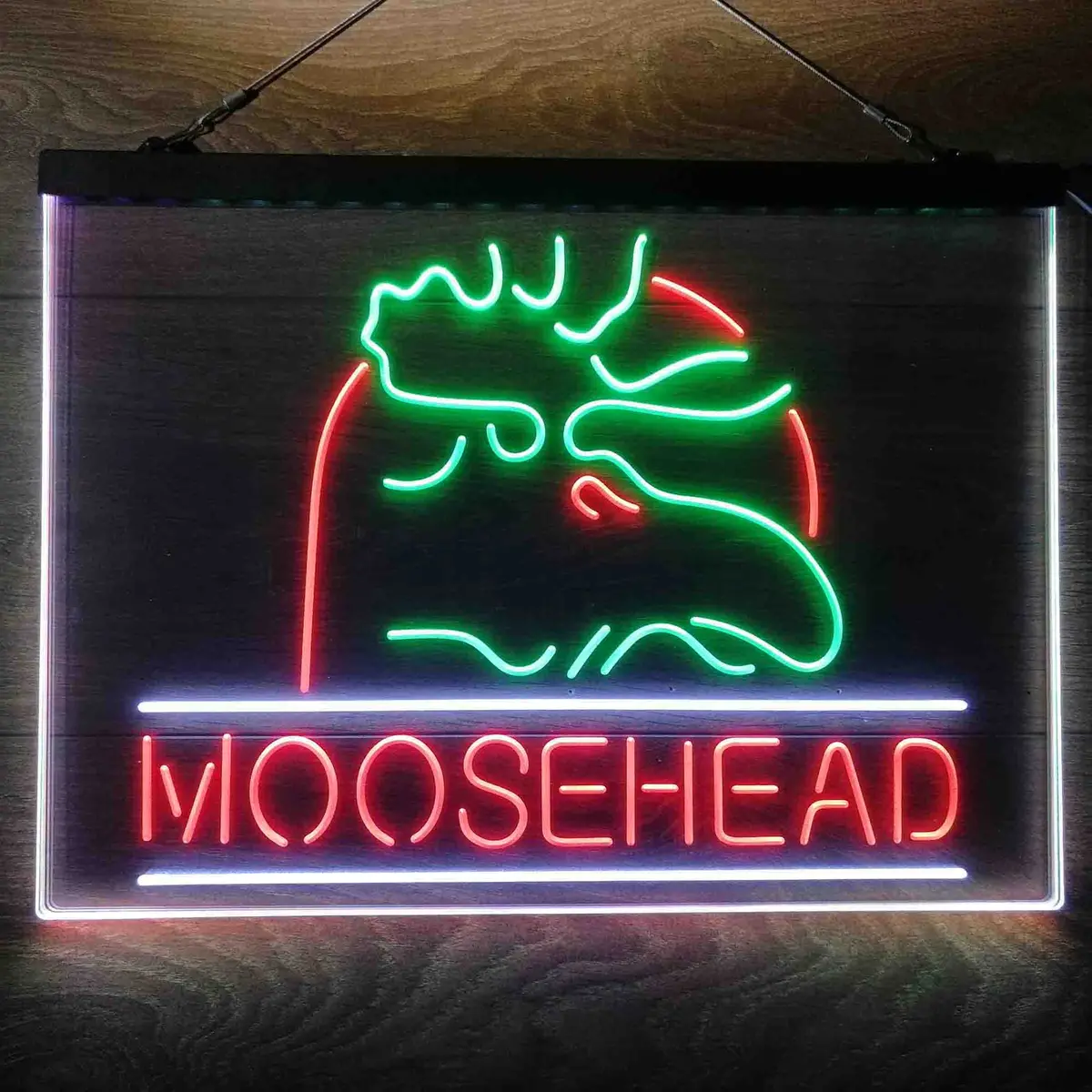 Moosehead Lager Beer Neon 3-Color Led Sign 5