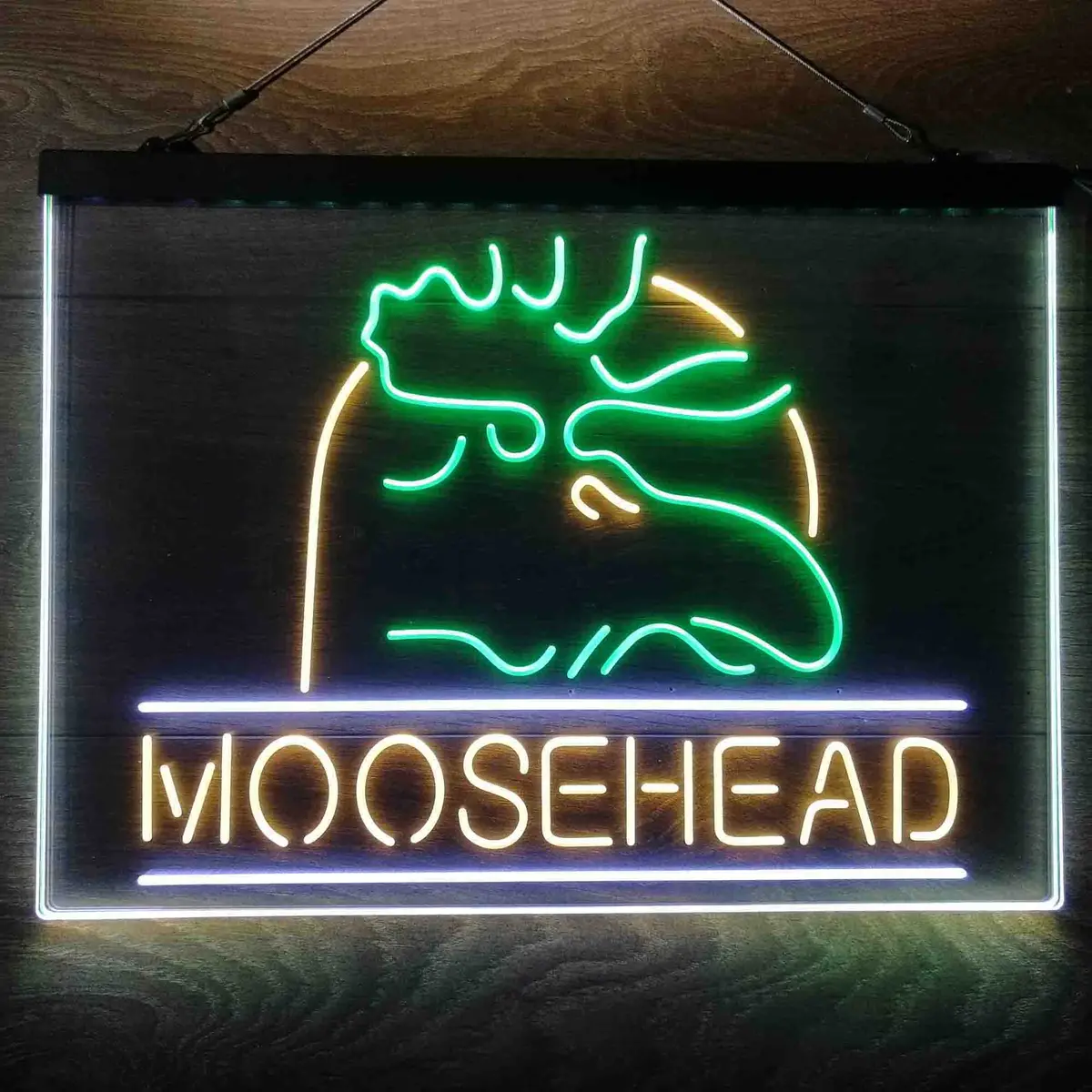 Moosehead Lager Beer Neon 3-Color Led Sign 10