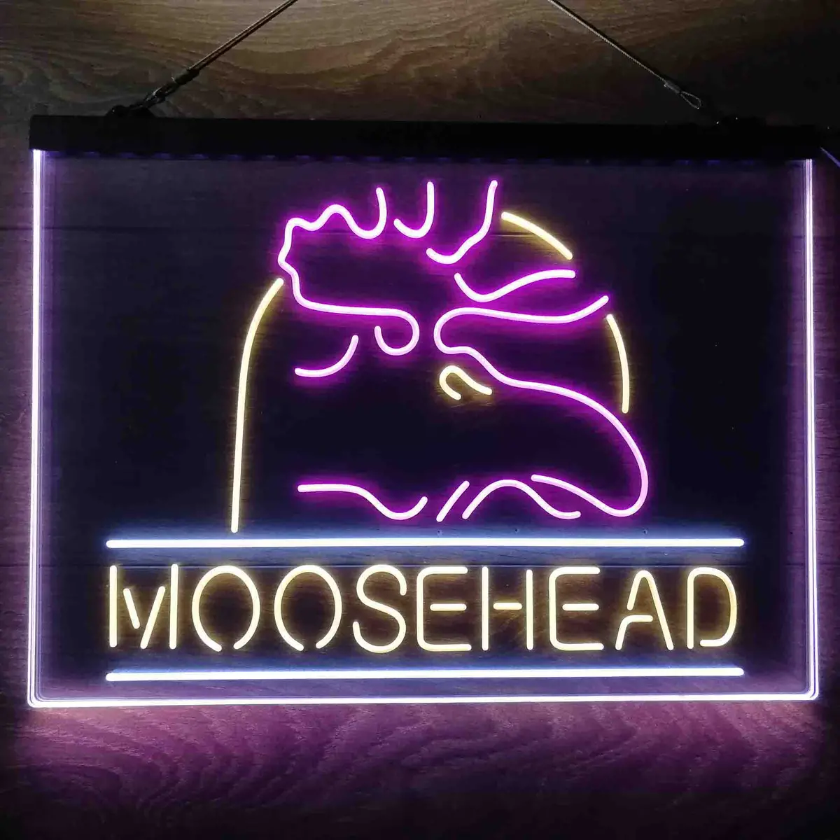 Moosehead Lager Beer Neon 3-Color Led Sign 6