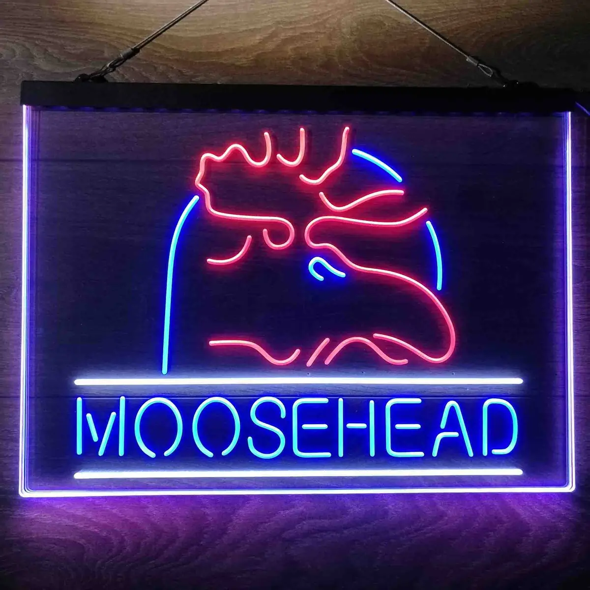 Moosehead Lager Beer Neon 3-Color Led Sign 1