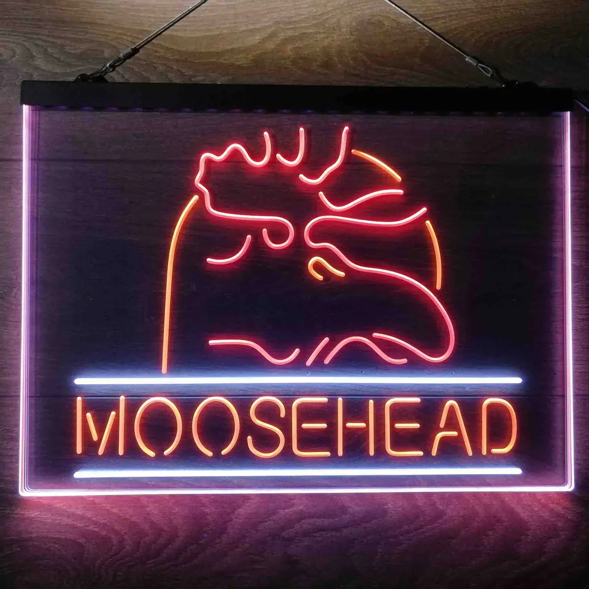 Moosehead Lager Beer Neon 3-Color Led Sign 11