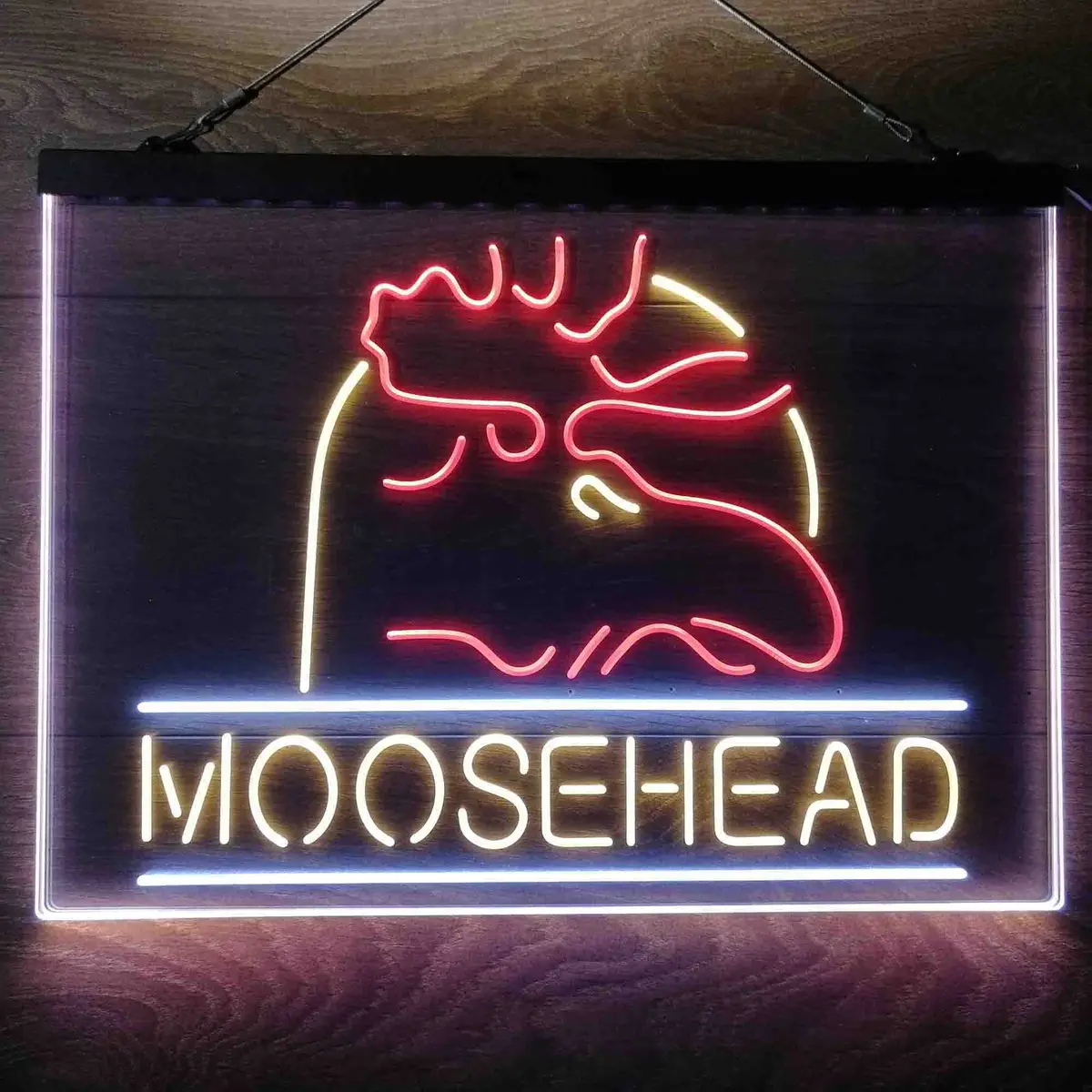 Moosehead Lager Beer Neon 3-Color Led Sign 8