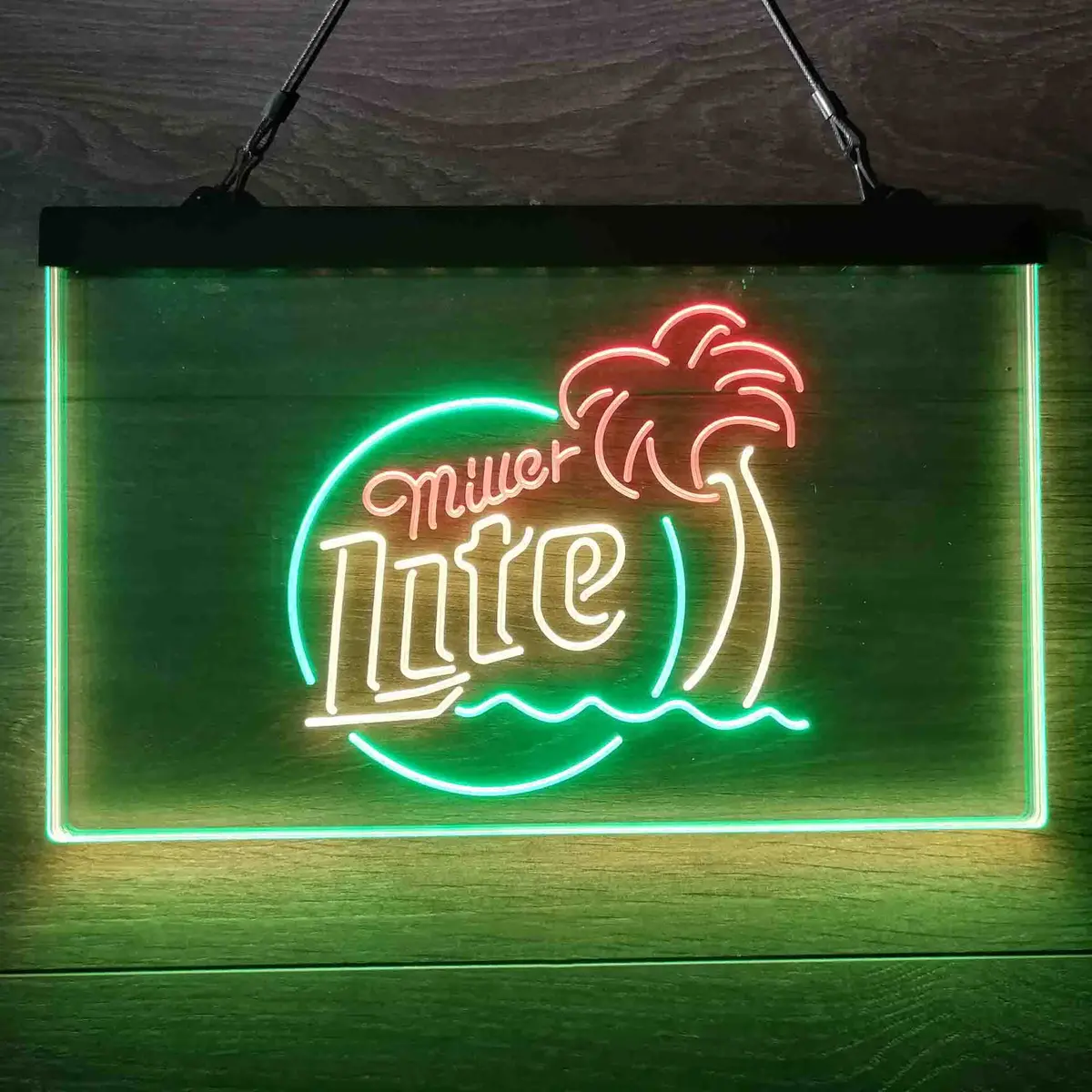Miller Lite Palm Tree Neon-Like Led Sign 21