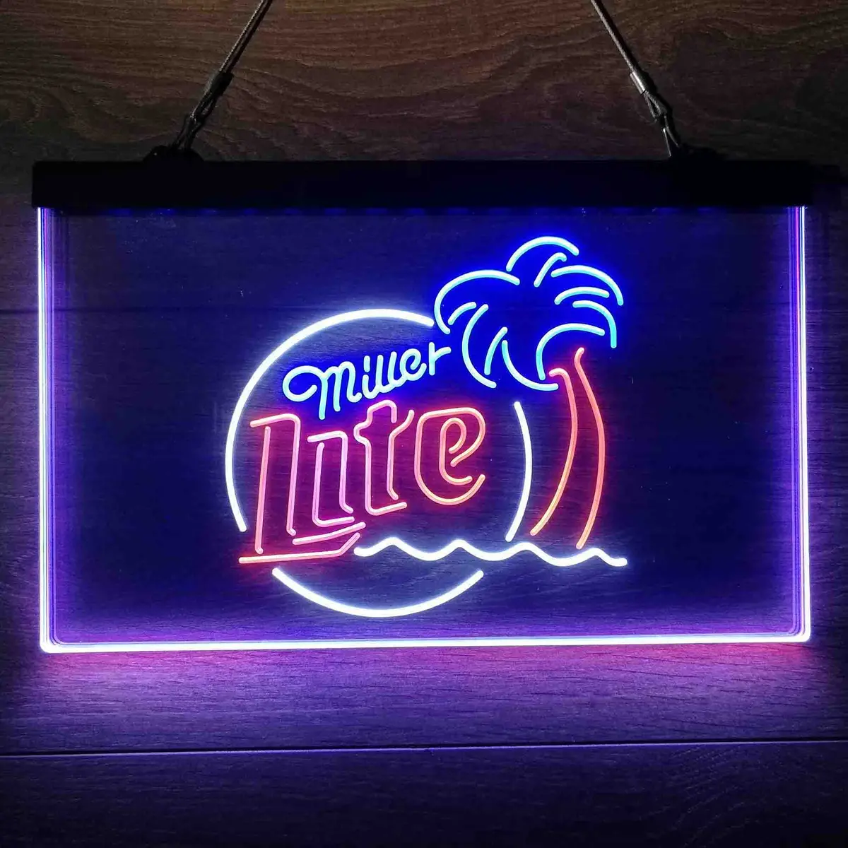 Miller Lite Palm Tree Neon-Like Led Sign 22