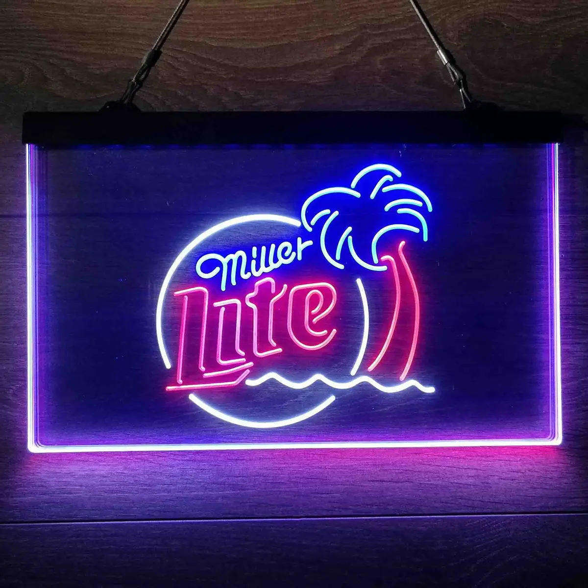 Miller Lite Palm Tree Neon-Like Led Sign 24