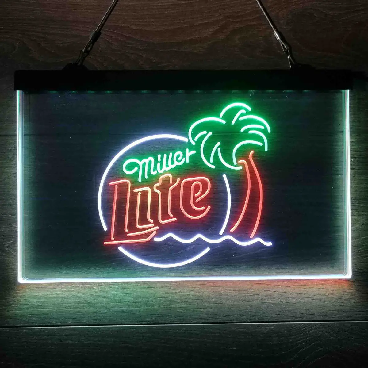 Miller Lite Palm Tree Neon-Like Led Sign 18
