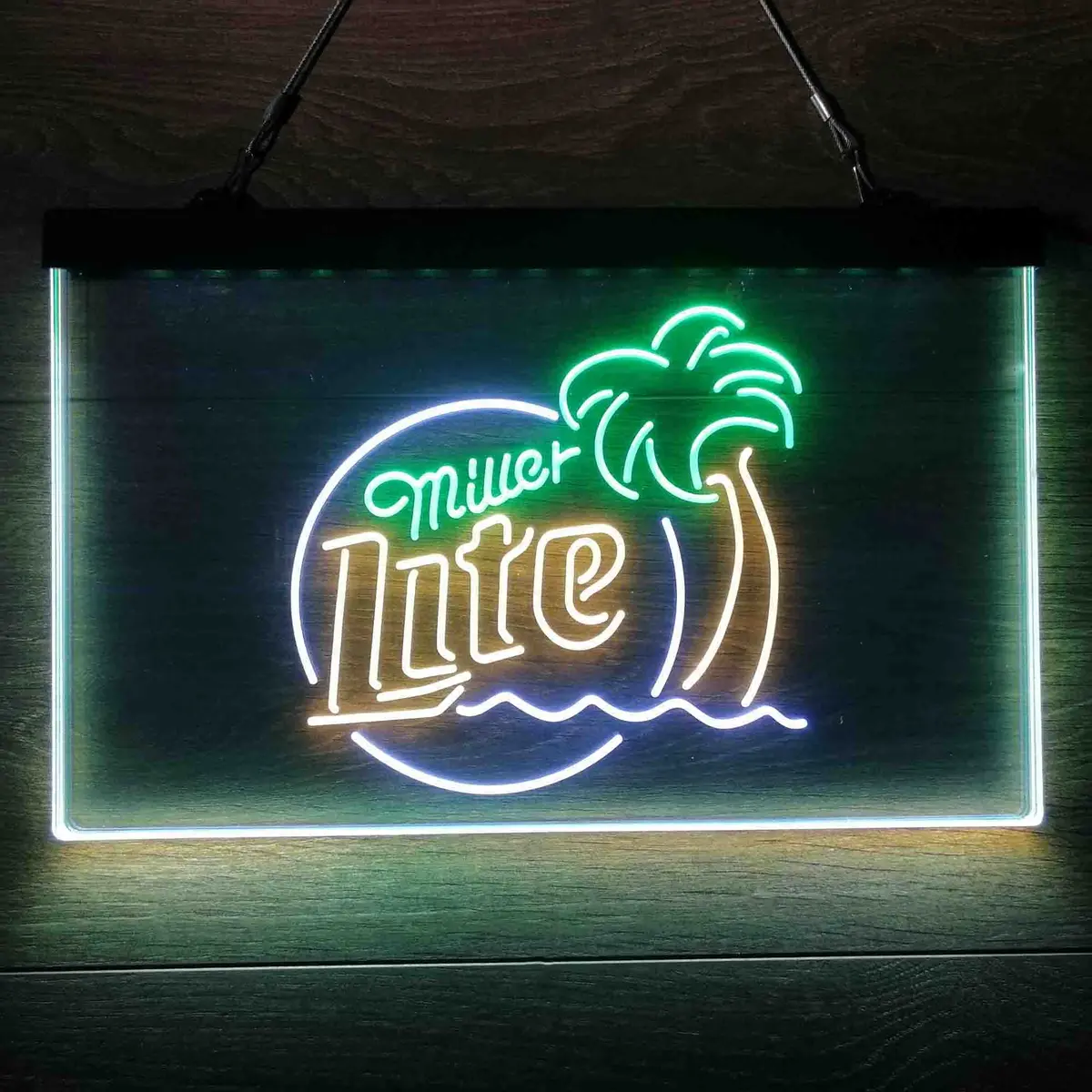 Miller Lite Palm Tree Neon-Like Led Sign 15