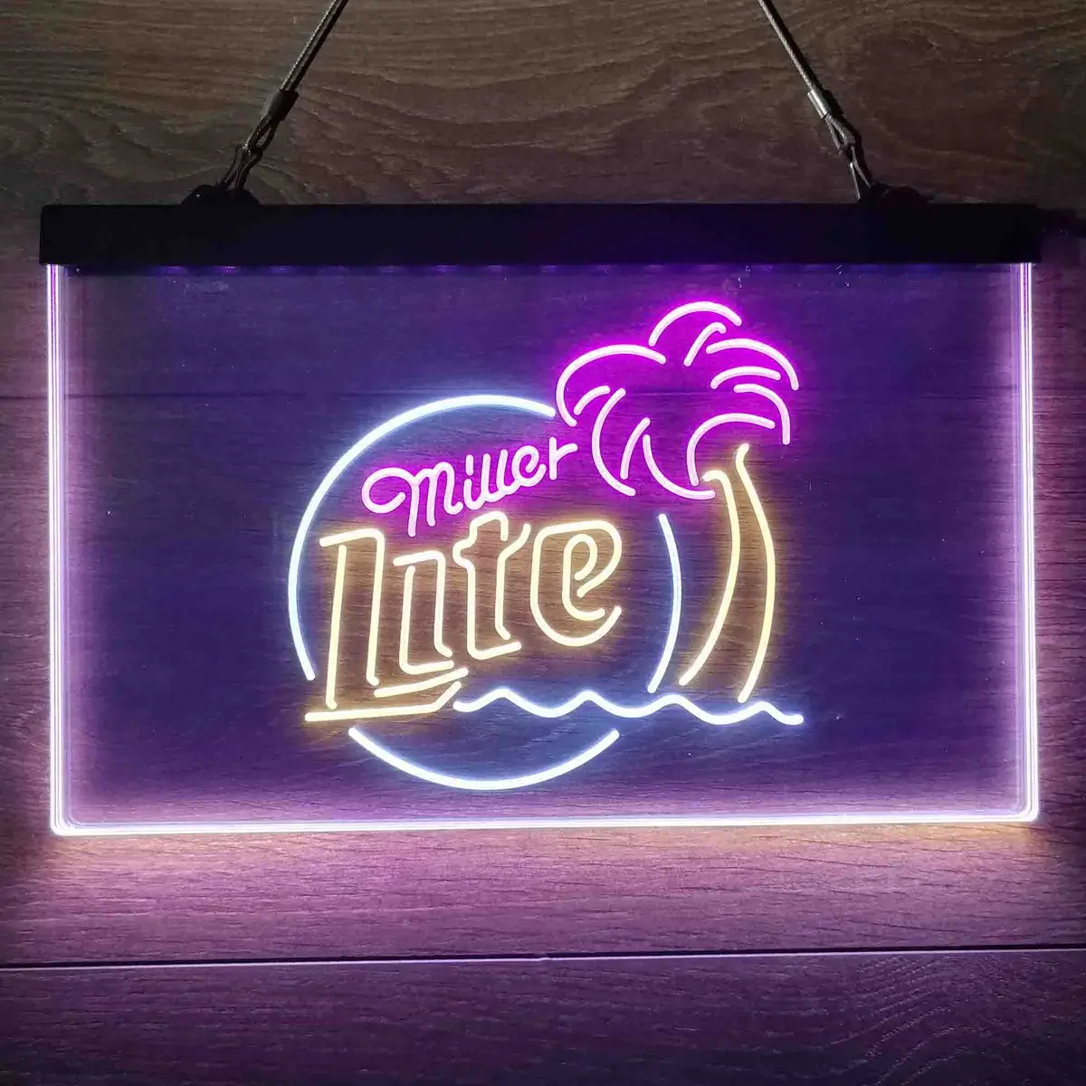 Miller Lite Palm Tree Neon-Like Led Sign 26