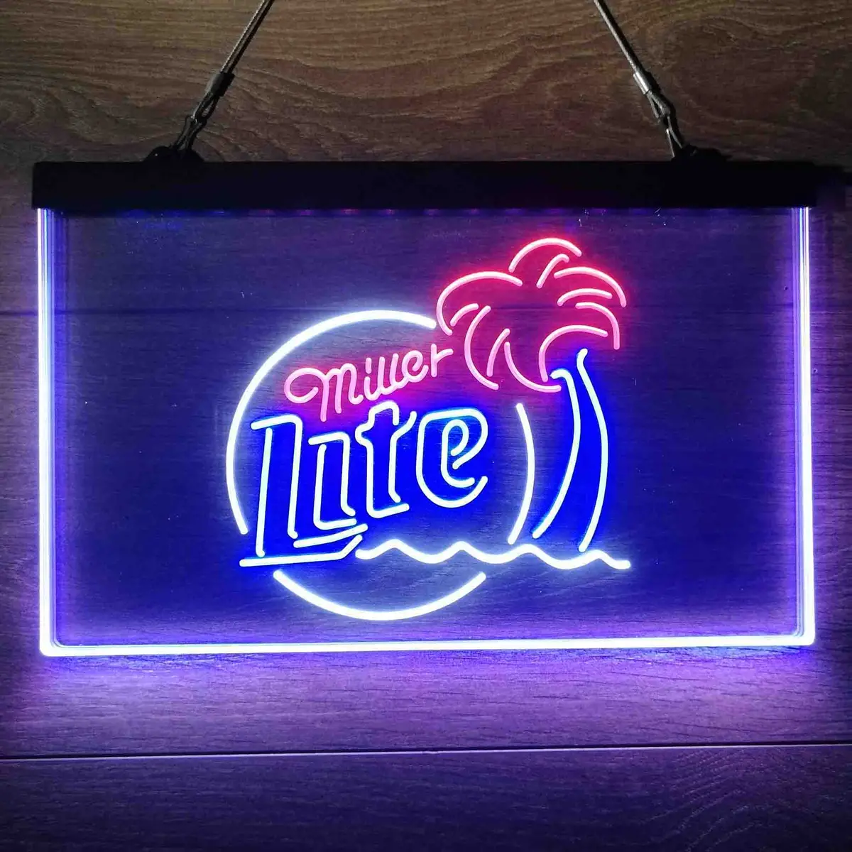 Miller Lite Palm Tree Neon-Like Led Sign 25