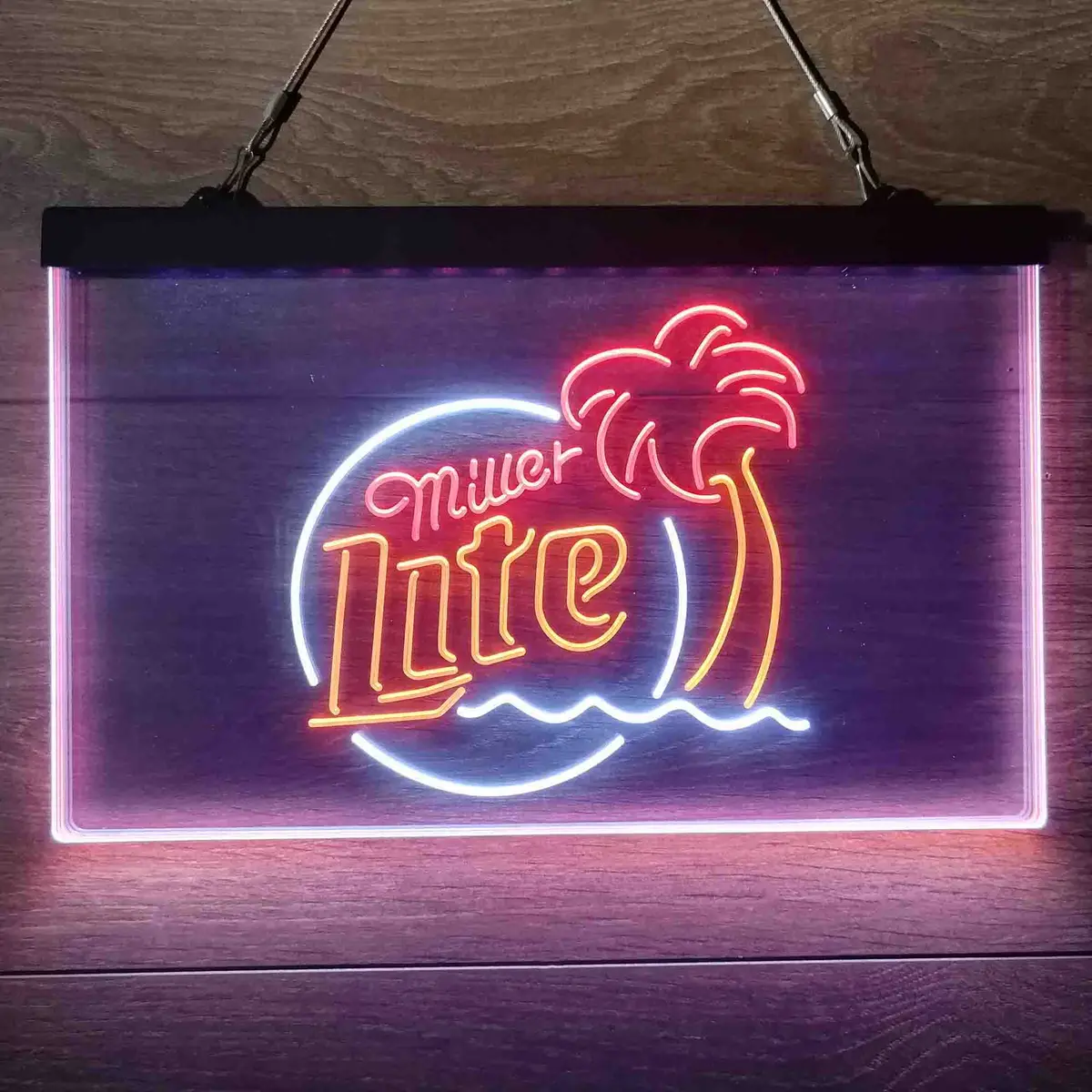 Miller Lite Palm Tree Neon-Like Led Sign 23