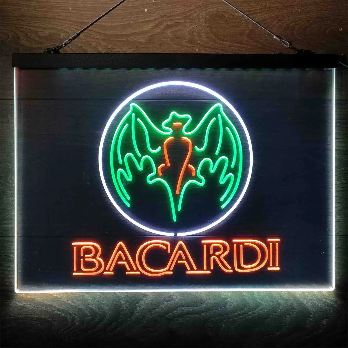 Bacardi Bat Man Cave  Neon 3-Color Led Sign 1