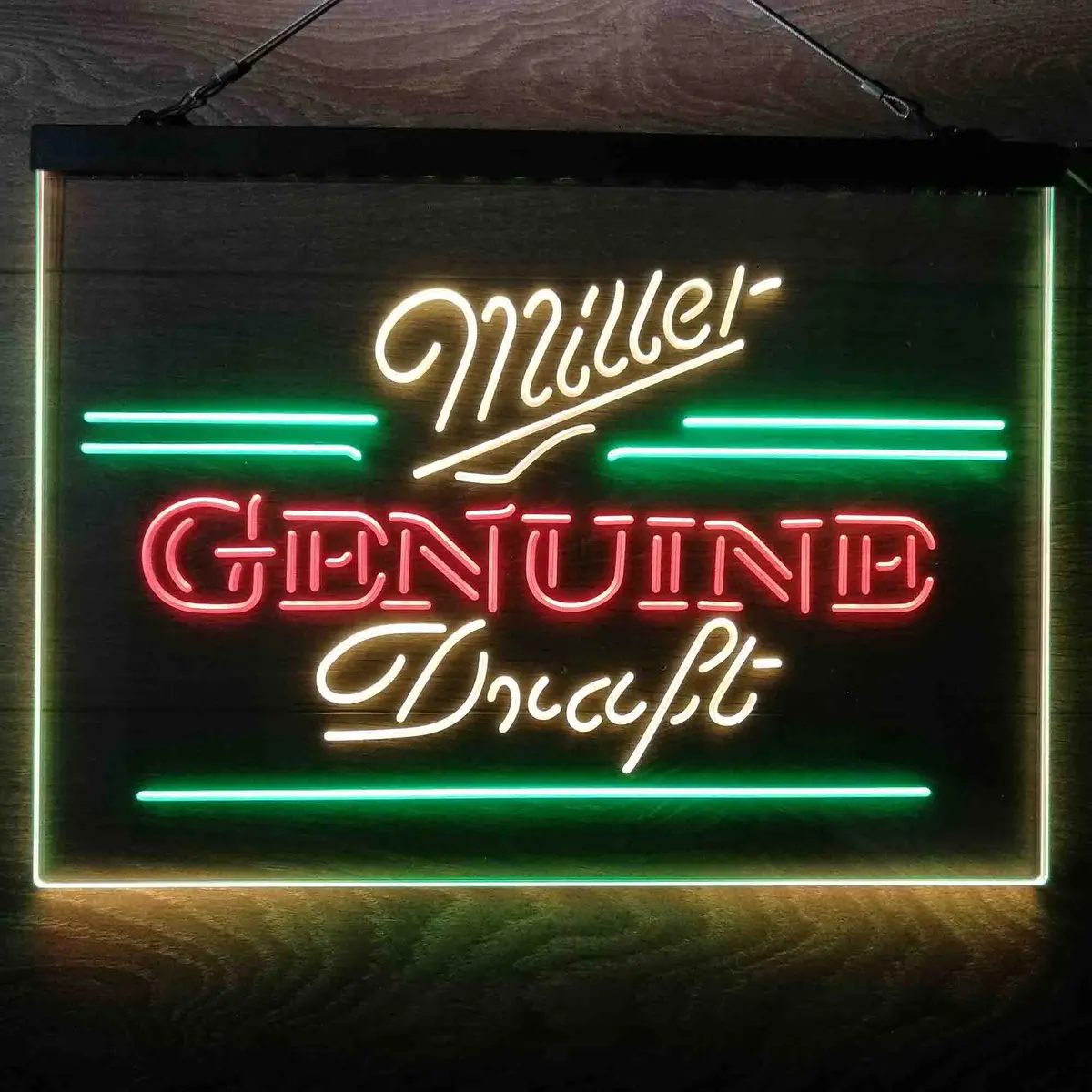 Miller Genuine Draft Neon 3-Color Led Sign 9