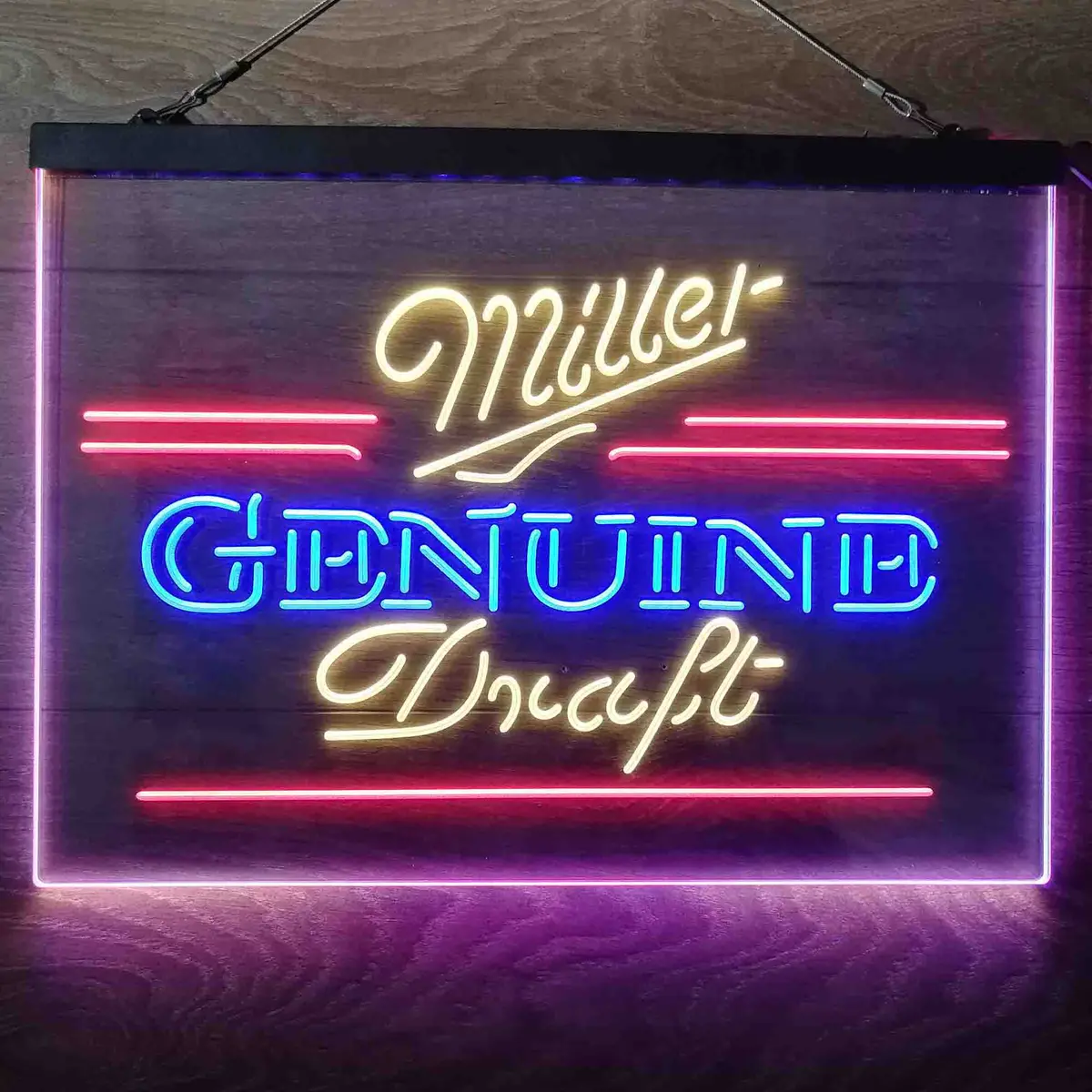 Miller Genuine Draft  Neon 3-Color Led Sign 1
