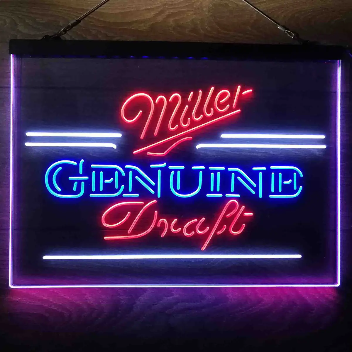 Miller Genuine Draft Neon 3-Color Led Sign 11