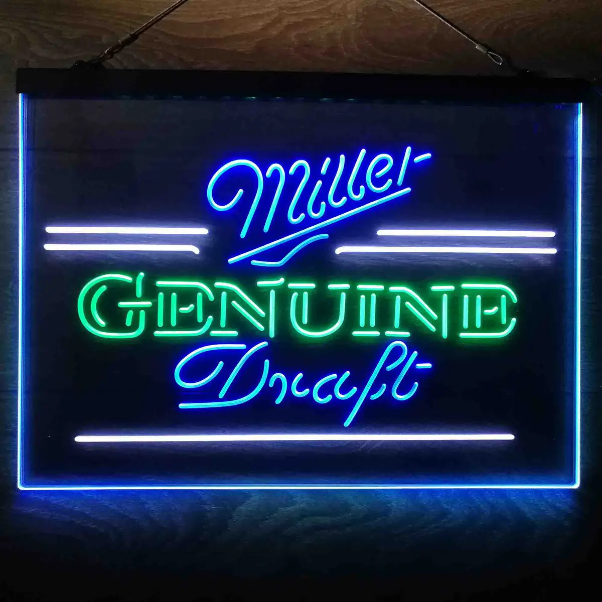 Miller Genuine Draft Neon 3-Color Led Sign 12