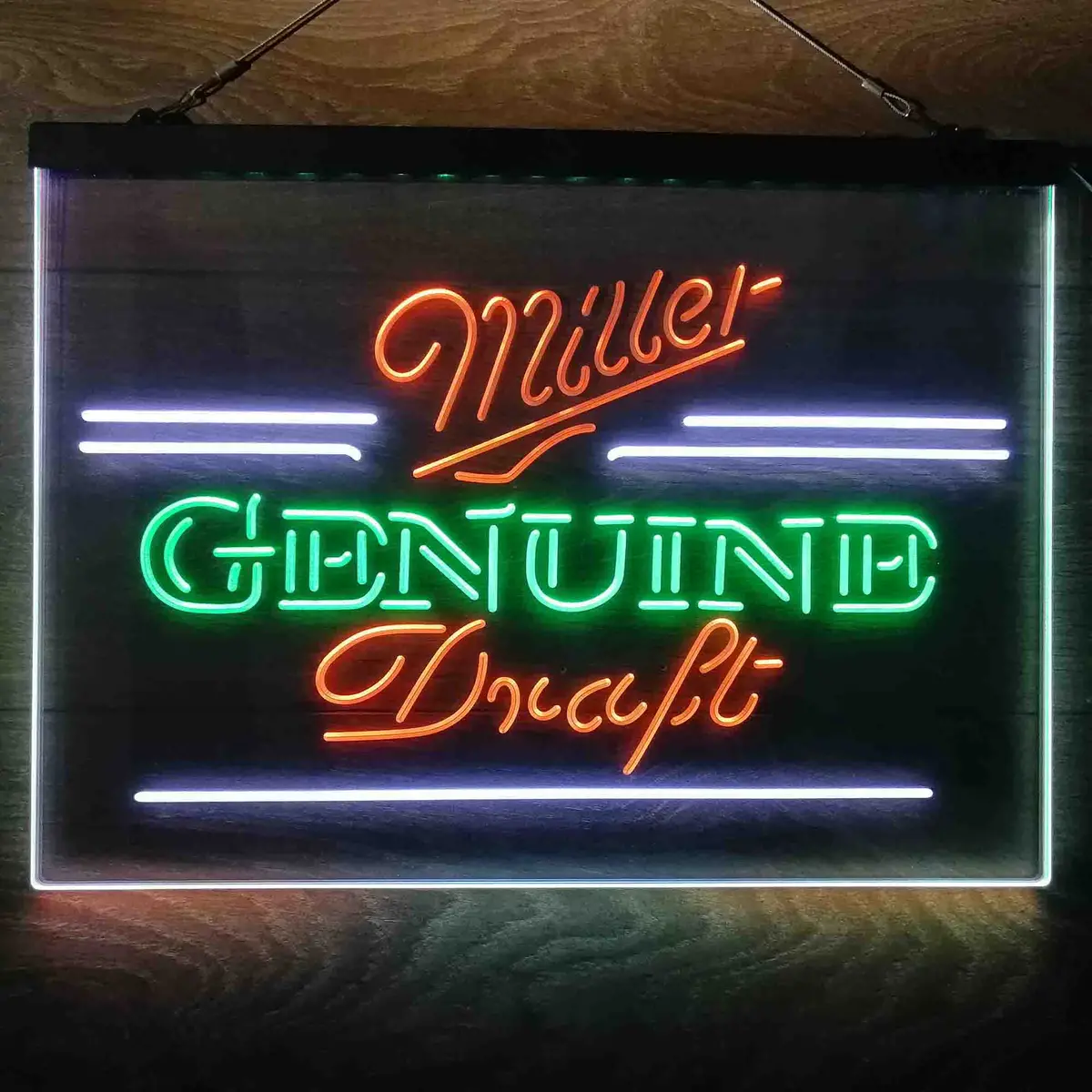 Miller Genuine Draft Neon 3-Color Led Sign 6