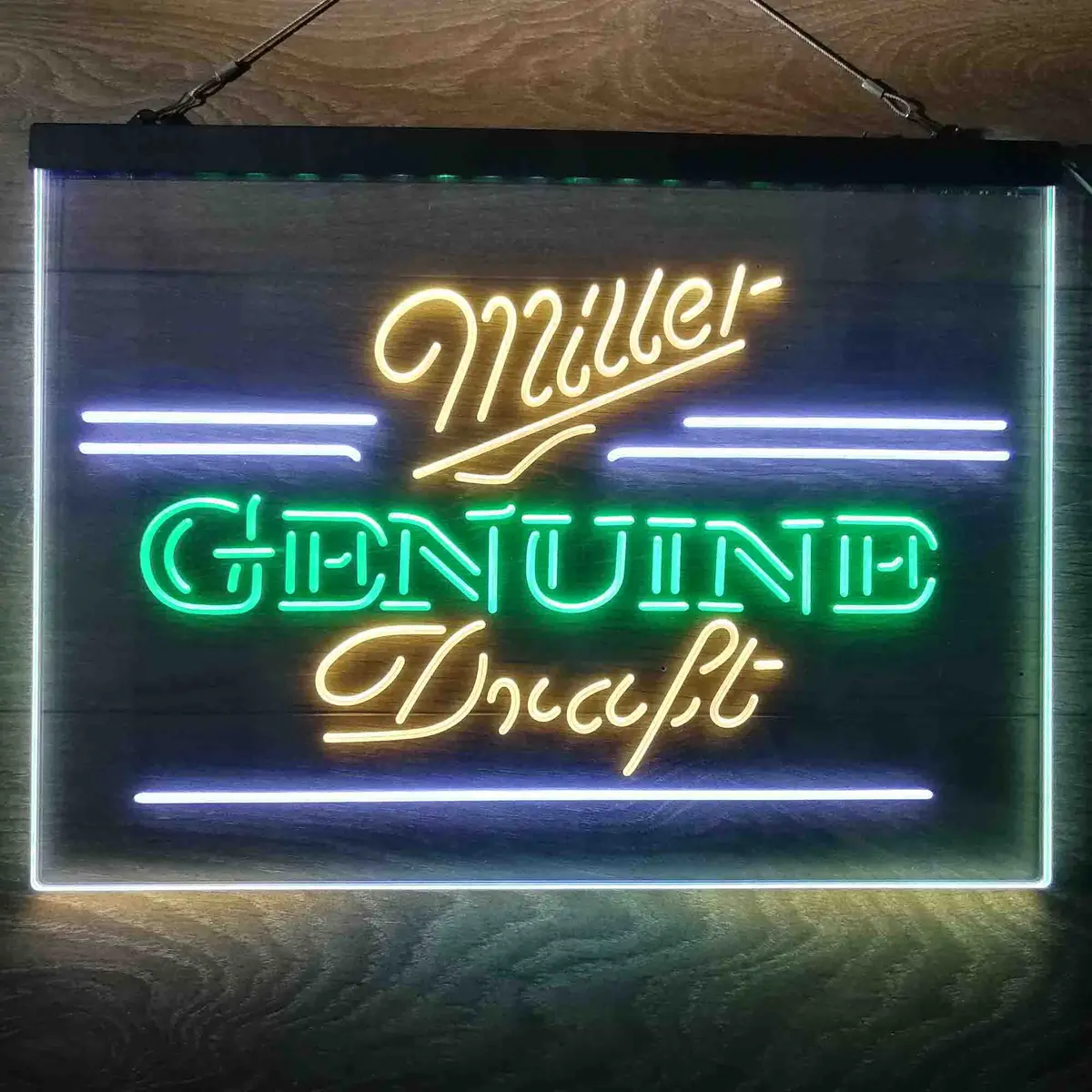 Miller Genuine Draft Neon 3-Color Led Sign 8