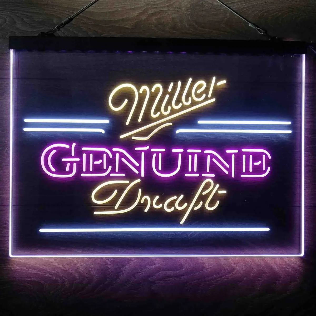 Miller Genuine Draft Neon 3-Color Led Sign 5