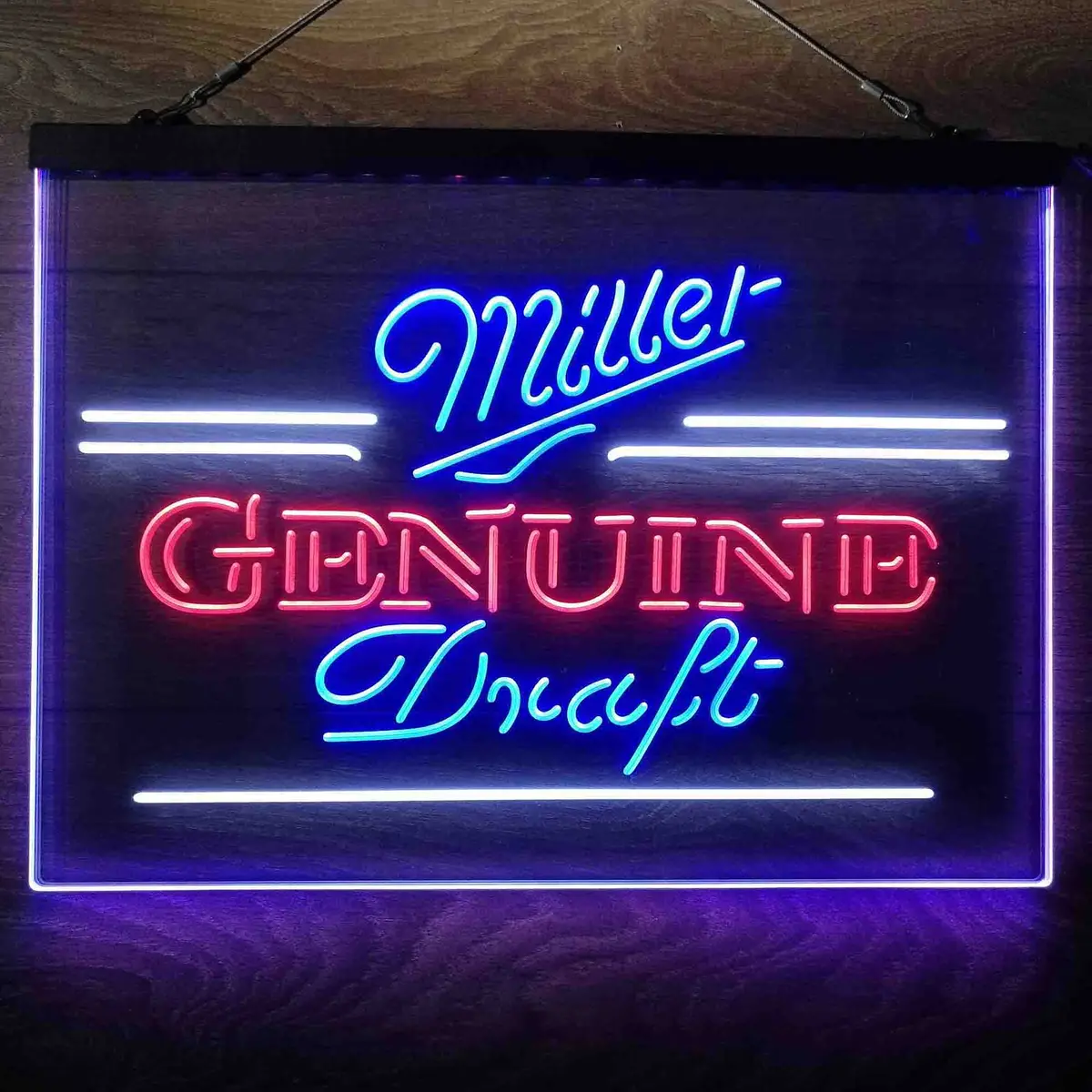 Miller Genuine Draft Neon 3-Color Led Sign 10