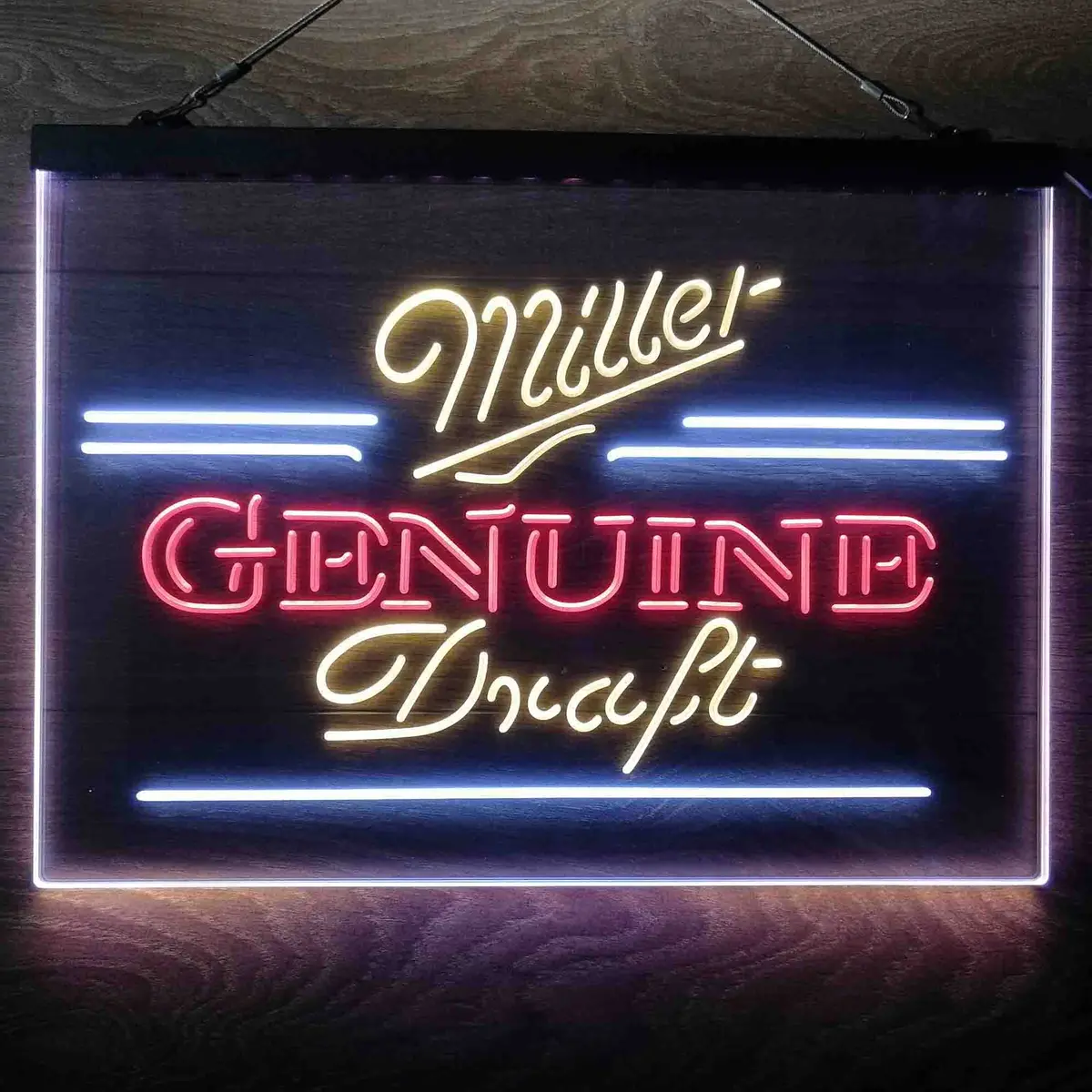 Miller Genuine Draft Neon 3-Color Led Sign 4