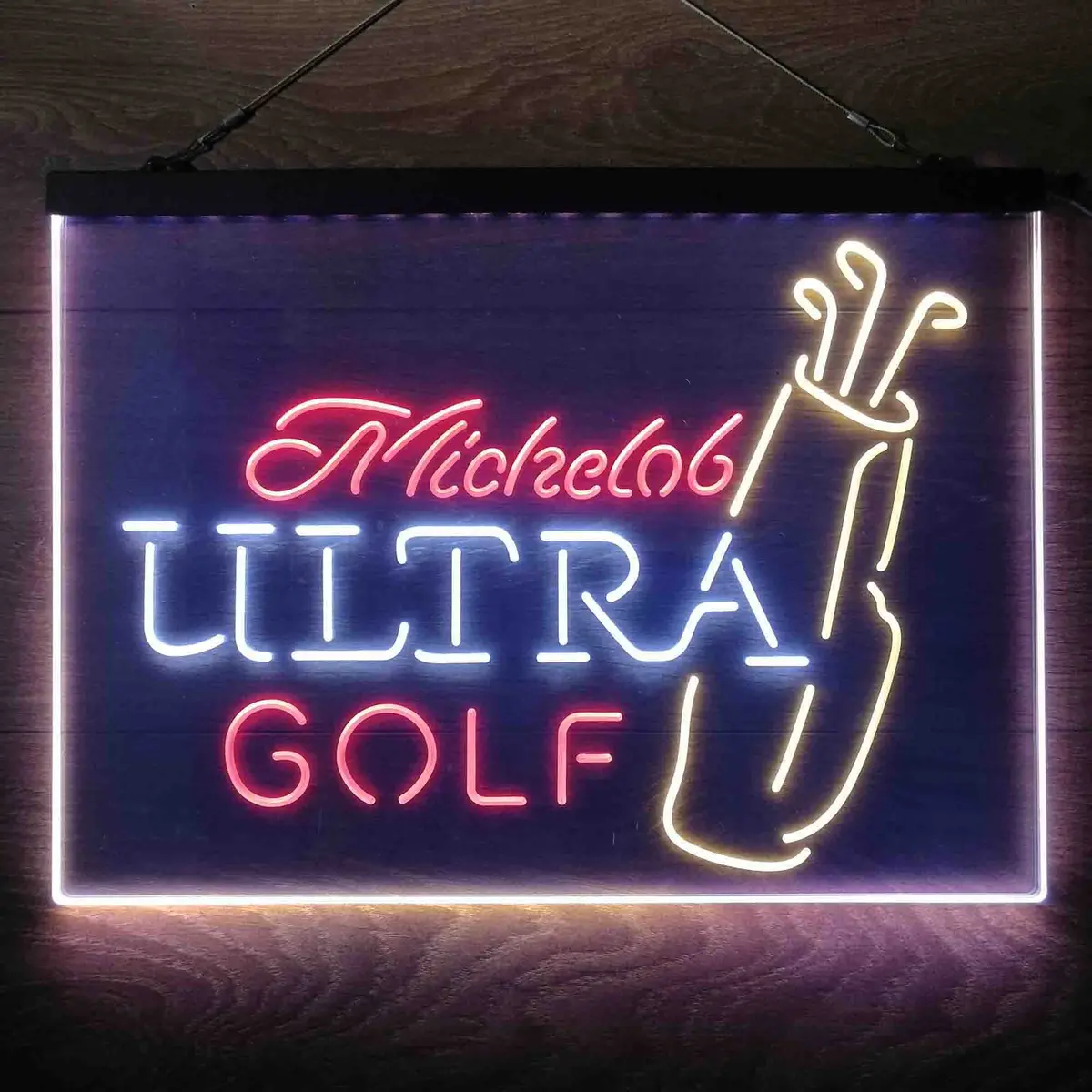 Michelob Ultra Golf Bag  Neon 3-Color Led Sign 1