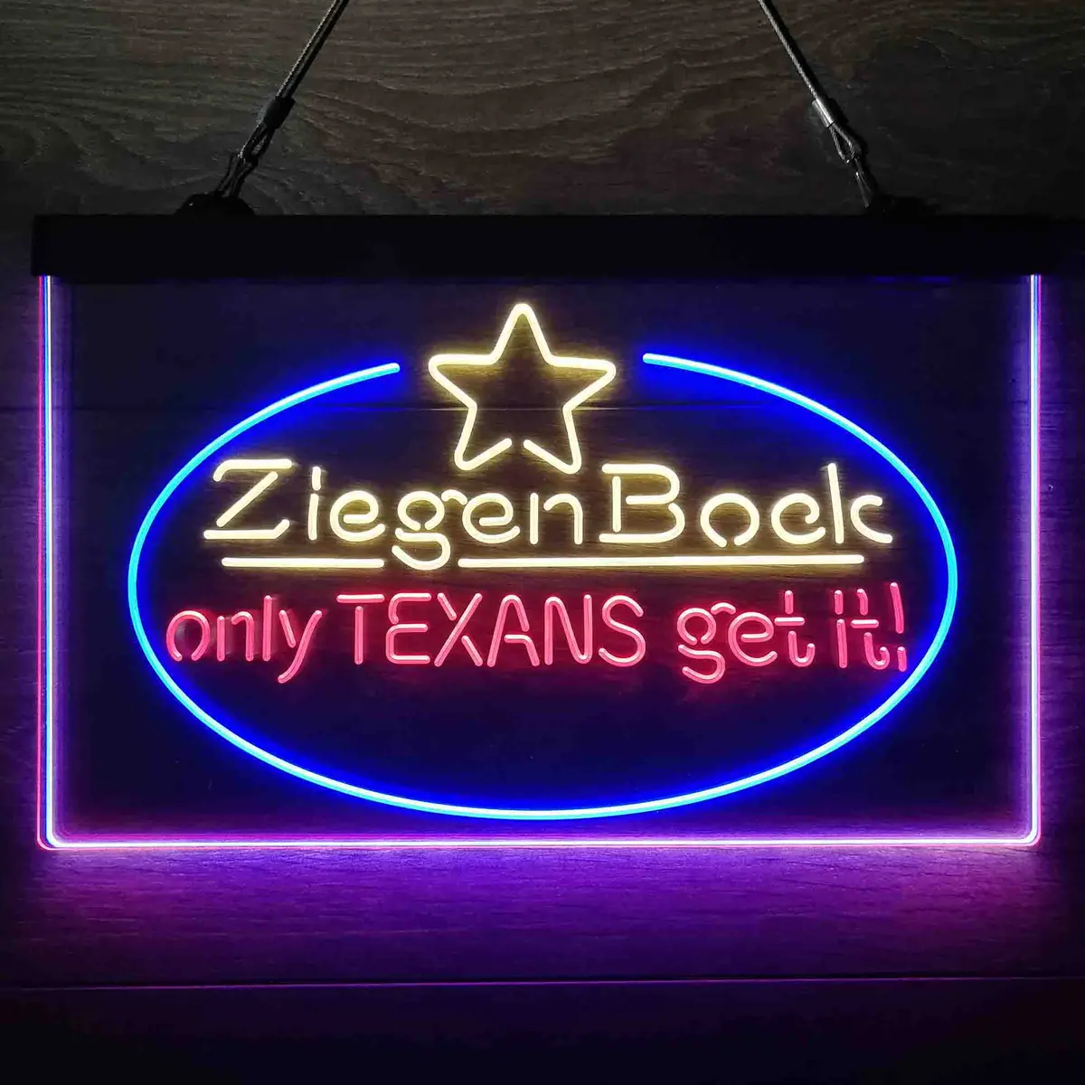 Ziegenbock Amber Only Texans Get It Neon-Like Led Sign 16