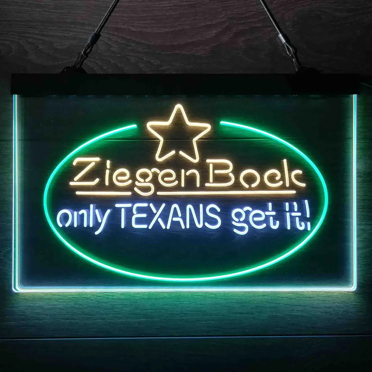 Ziegenbock Amber Only Texans Get It Neon-Like Led Sign 24