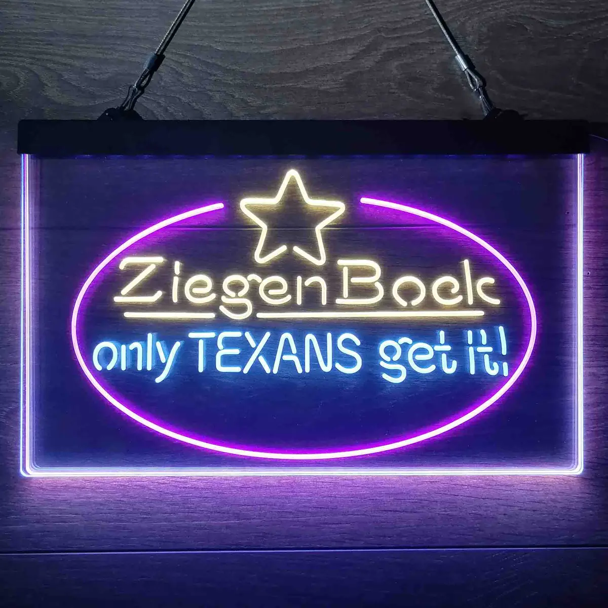 Ziegenbock Amber Only Texans Get It Neon-Like Led Sign 25