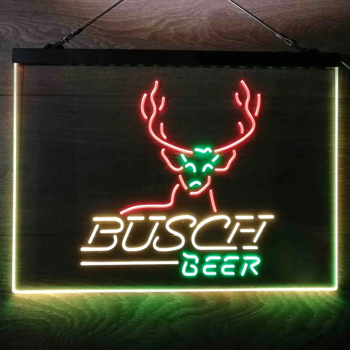 Busch Beer Cabin Deer Hunt Neon-Like Led Sign 25