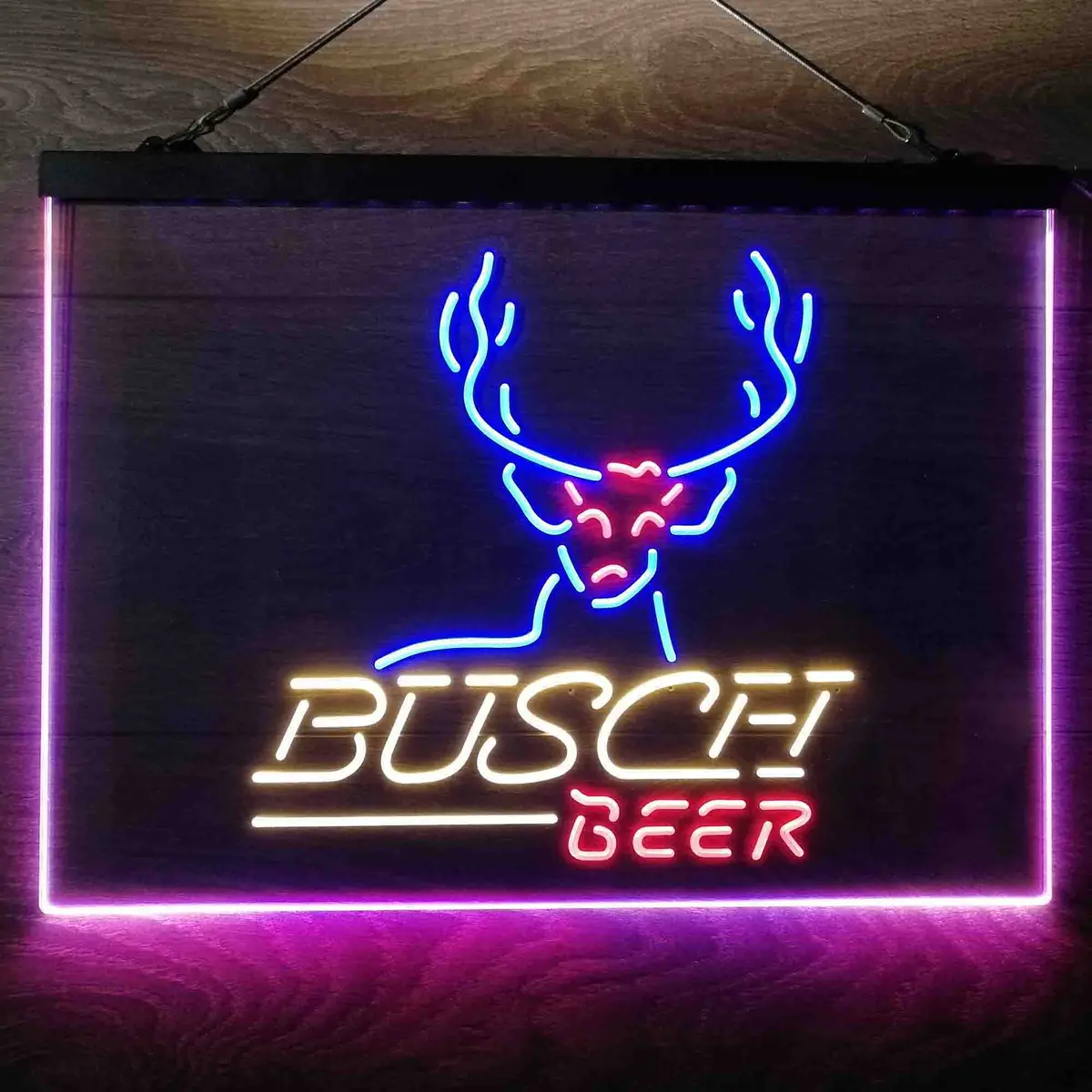 Busch Beer Cabin Deer Hunt Neon-Like Led Sign 21